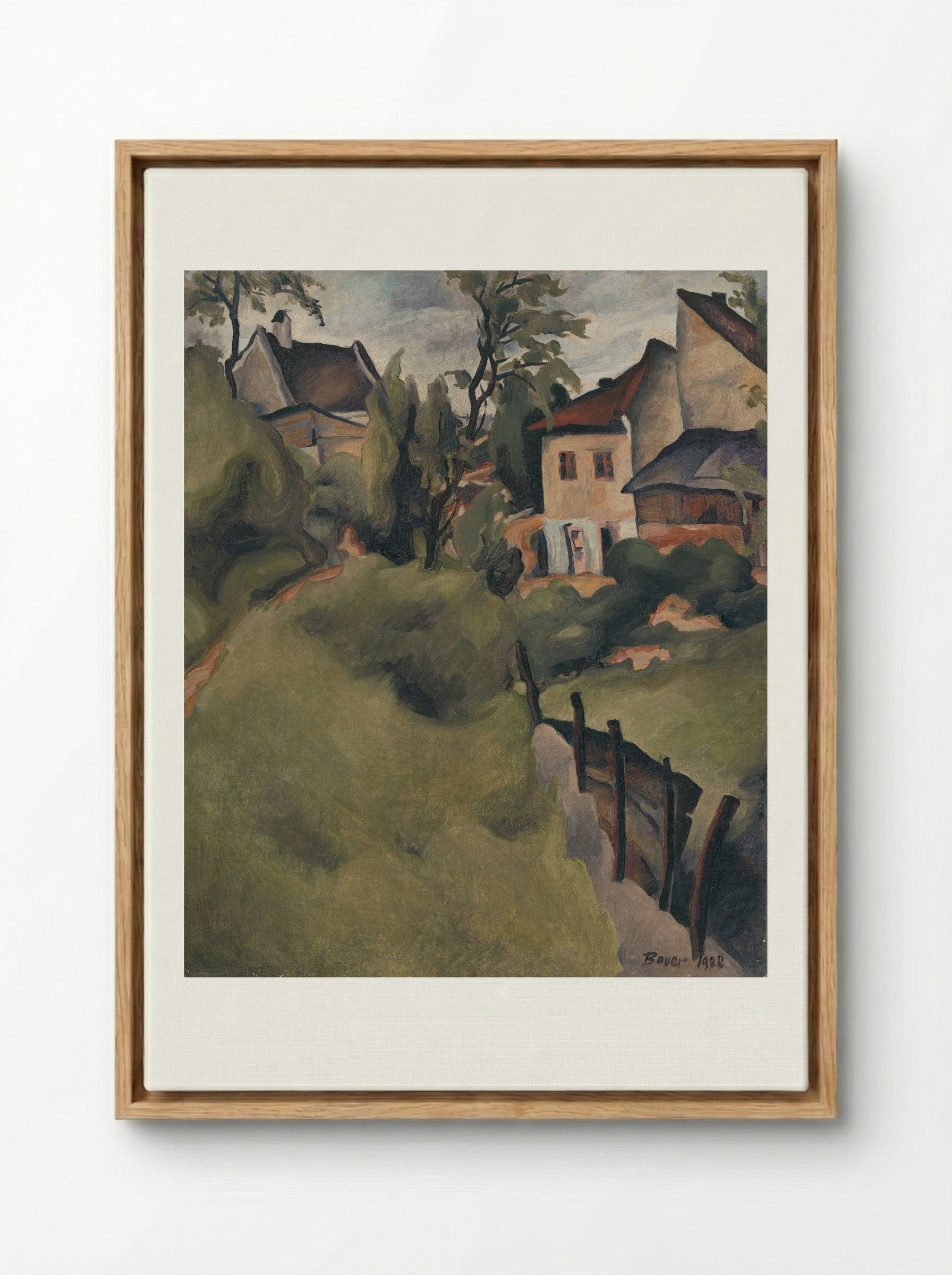 Corner of Košice - Konstantin Bauer - Framed Canvas Wood