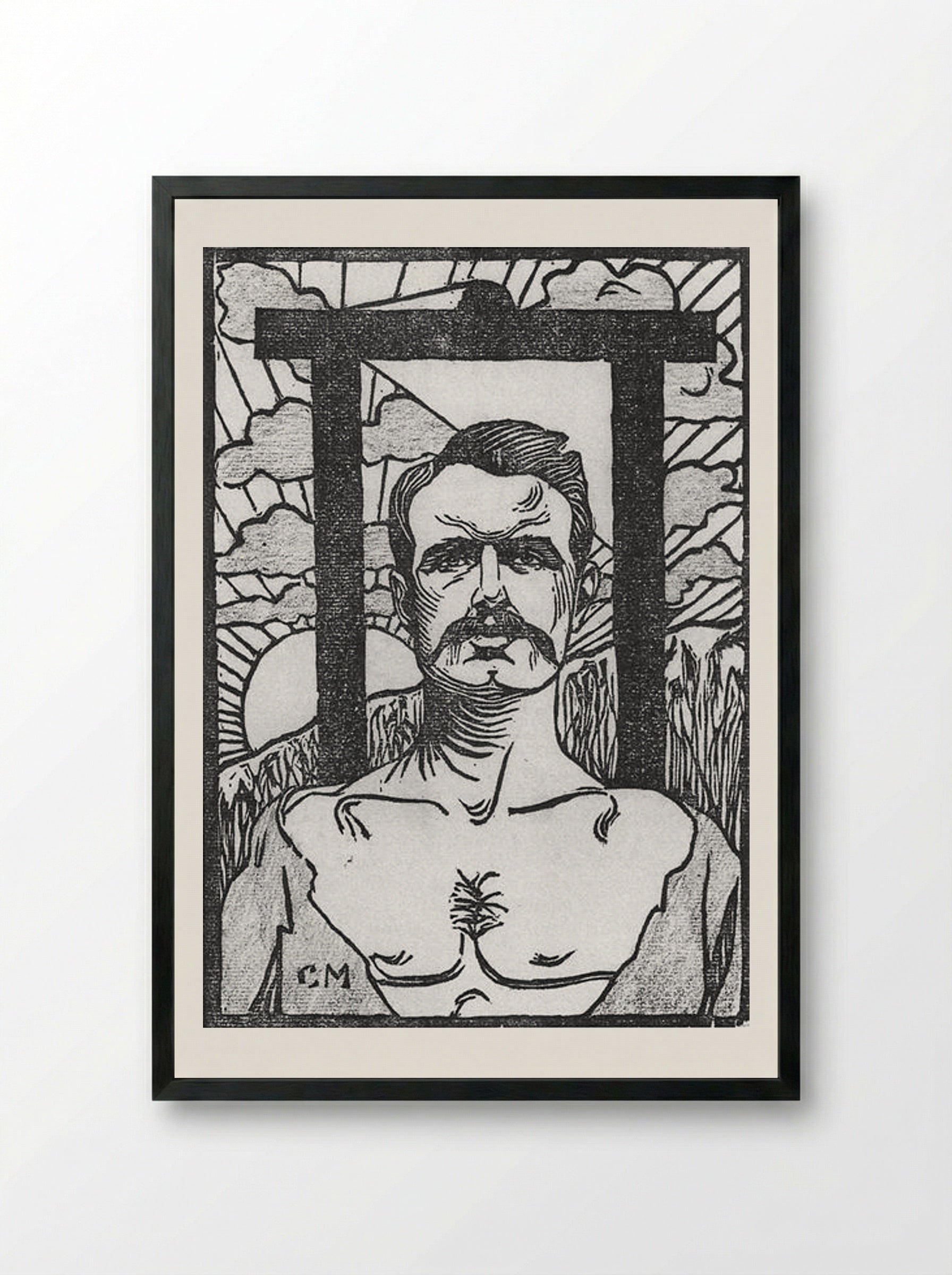 Ravachol - Charles Maurin - Framed Print Black