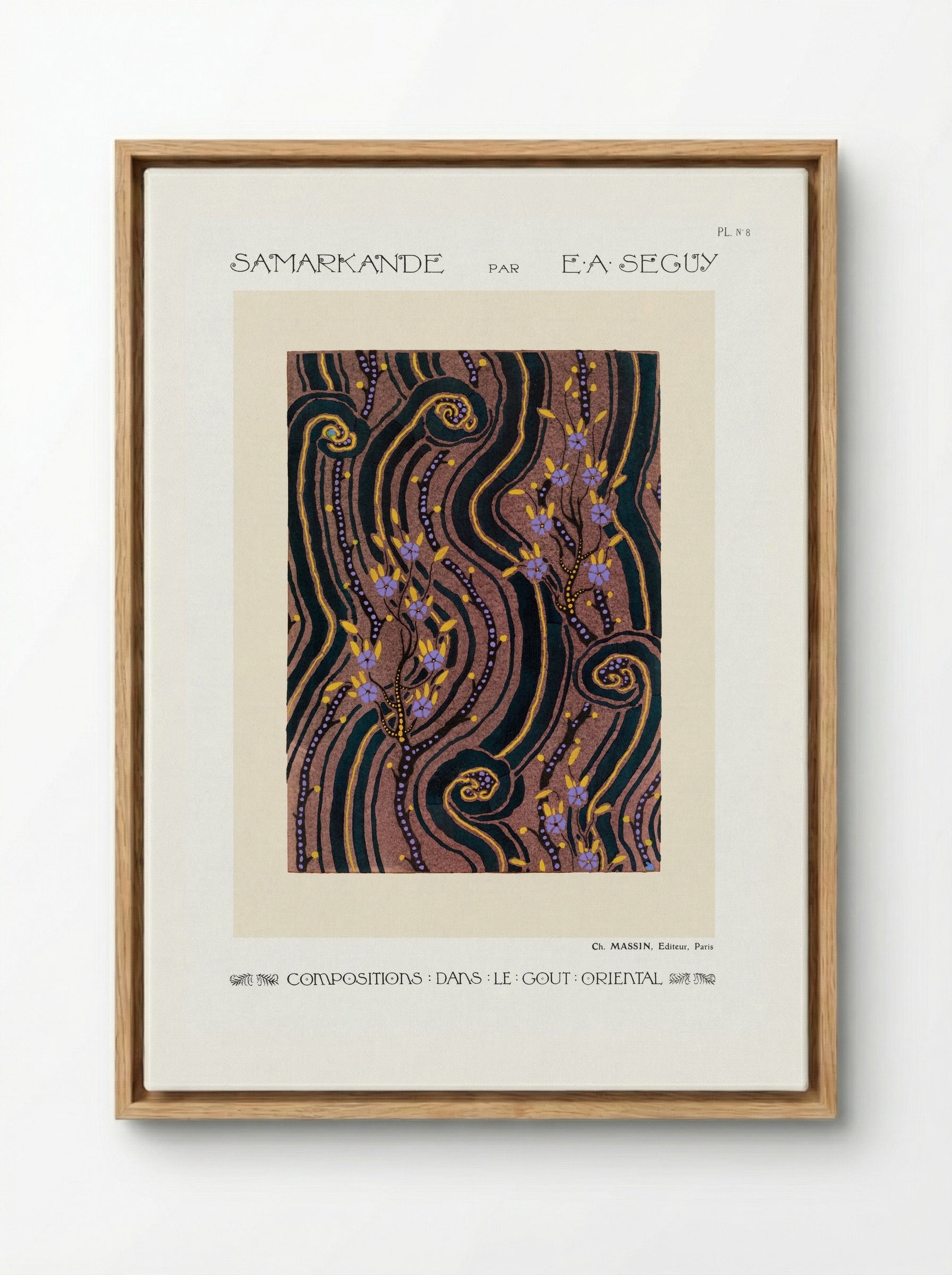 Samarkande (Plate 8, Compositions in the Oriental Style) - Émile-Allain Séguy - Framed Canvas Wood