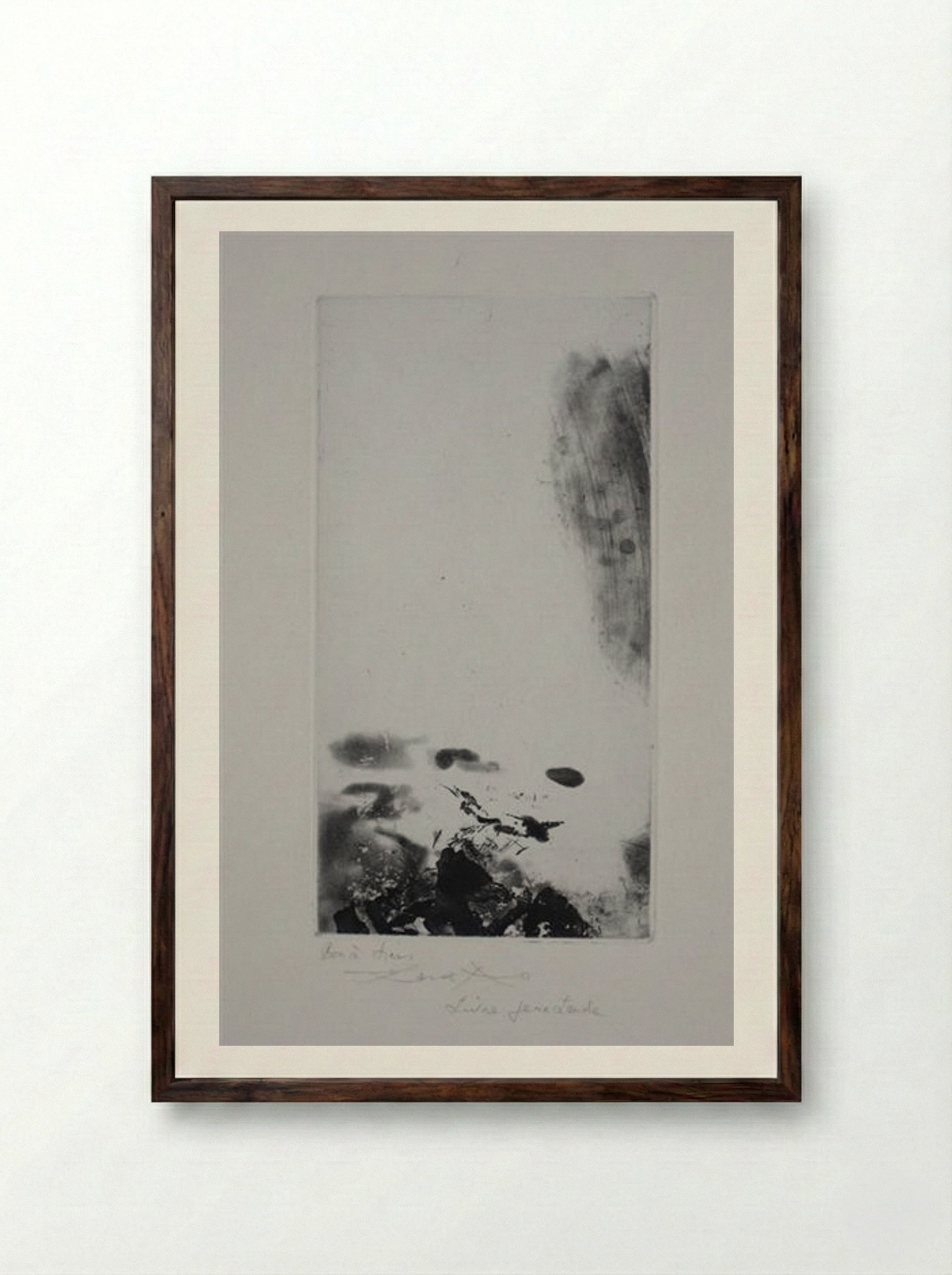 Waiting for a Holiday - Zao Wou-Ki - Framed Print Dark Wood