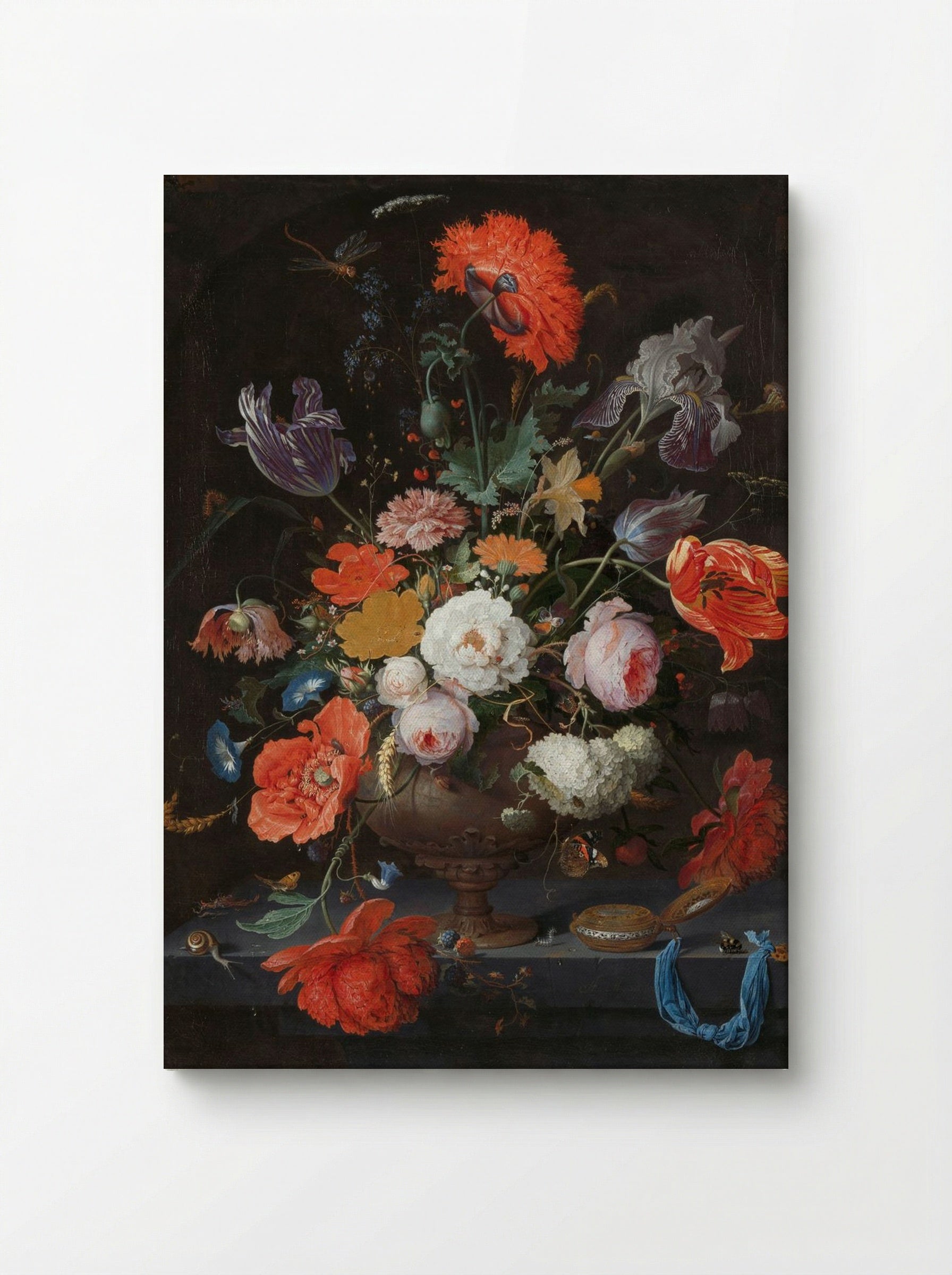 Still Life with Flowers in a Vase - Jan van Huysum - Canvas