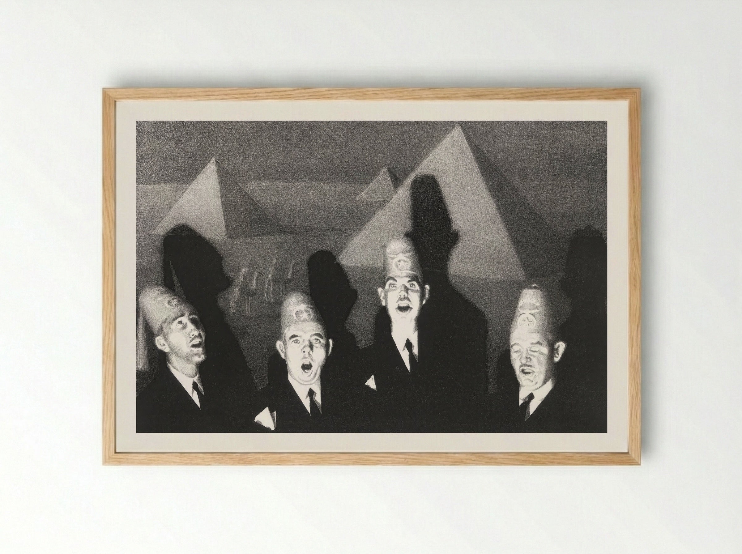 Shriner's Quartet - Grant Wood - Framed Print Wood