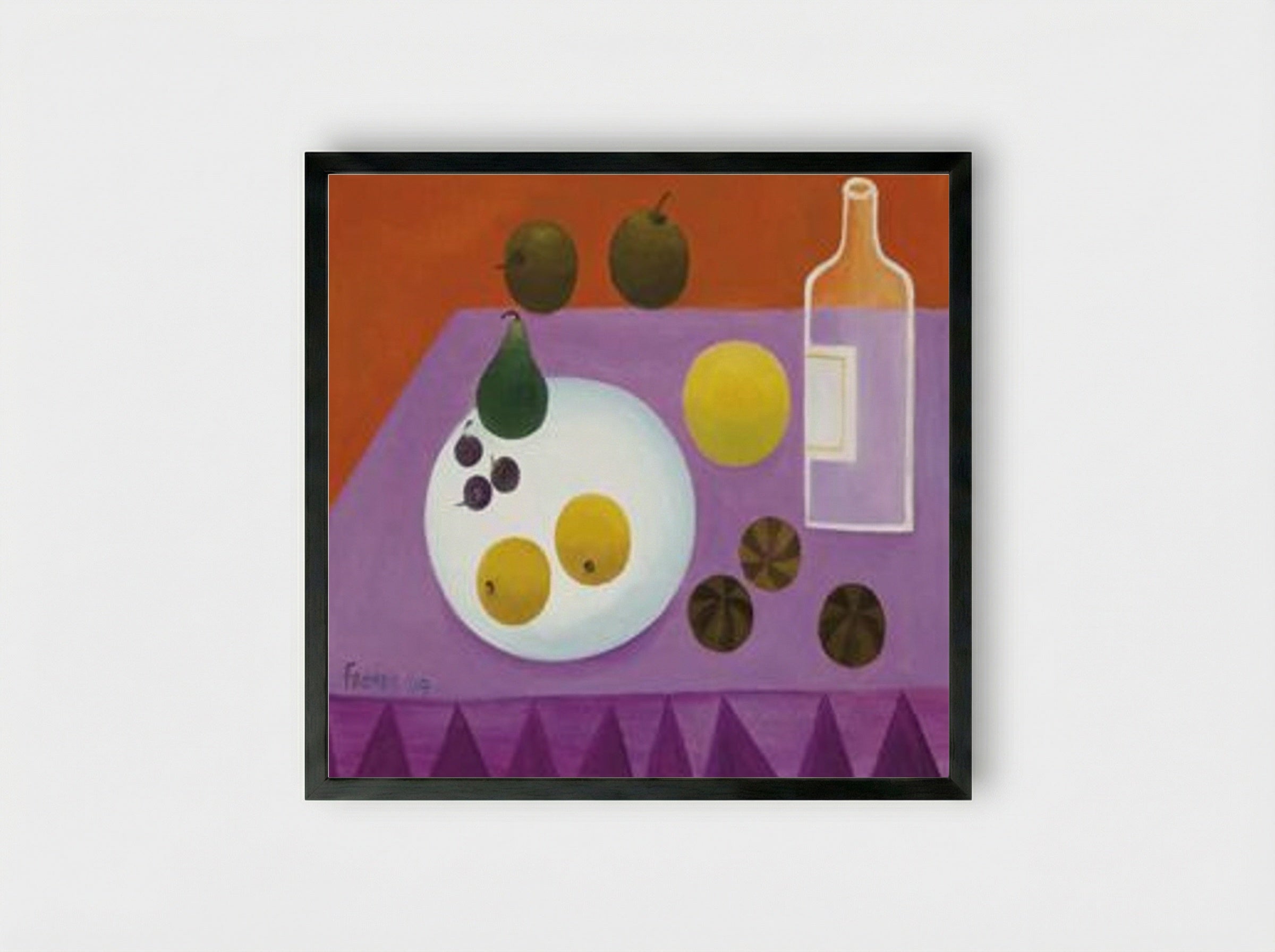 Fruit - Mary Fedden - Framed Print Black