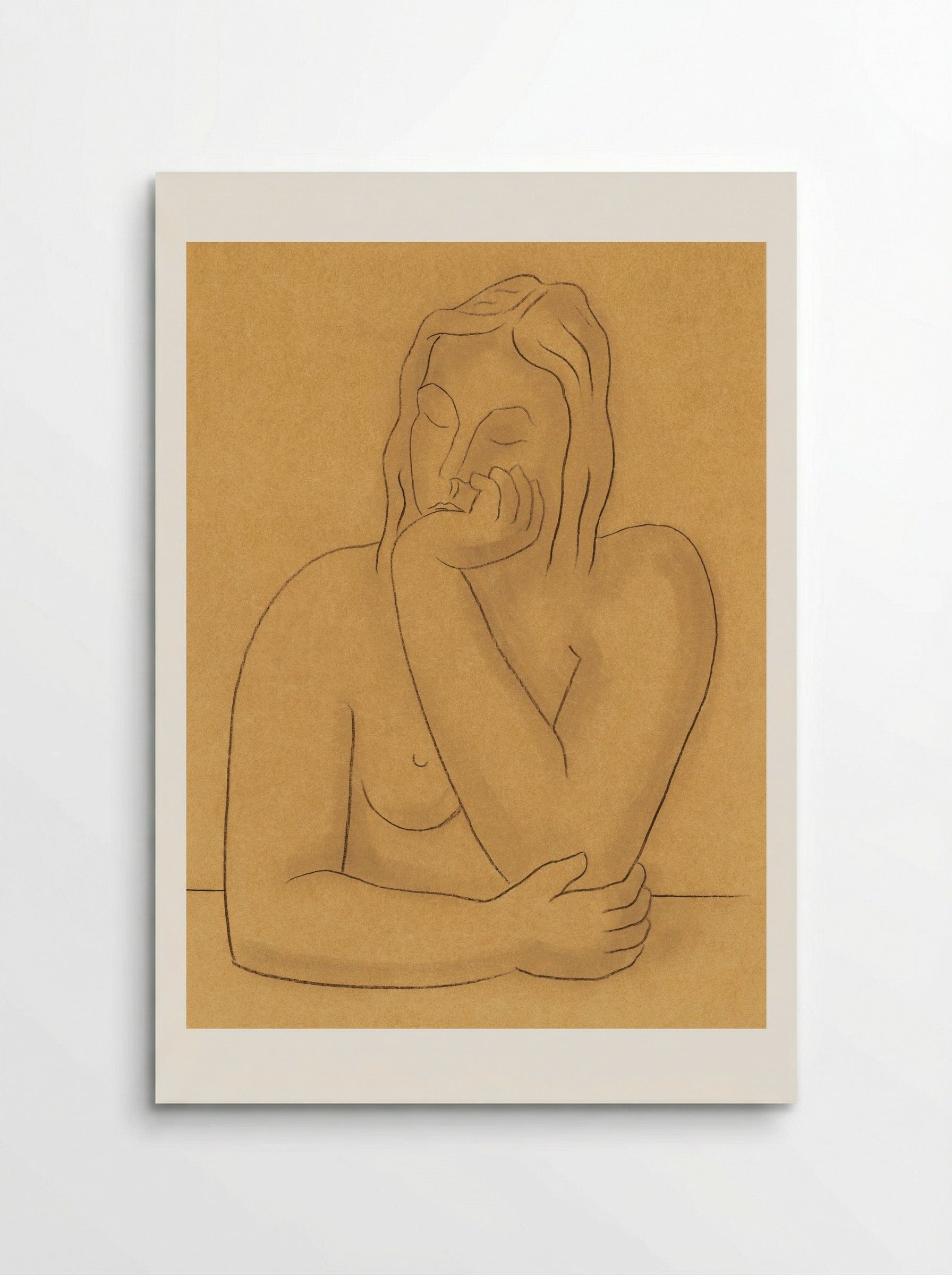 Seated Woman - Mikuláš Galanda - Poster