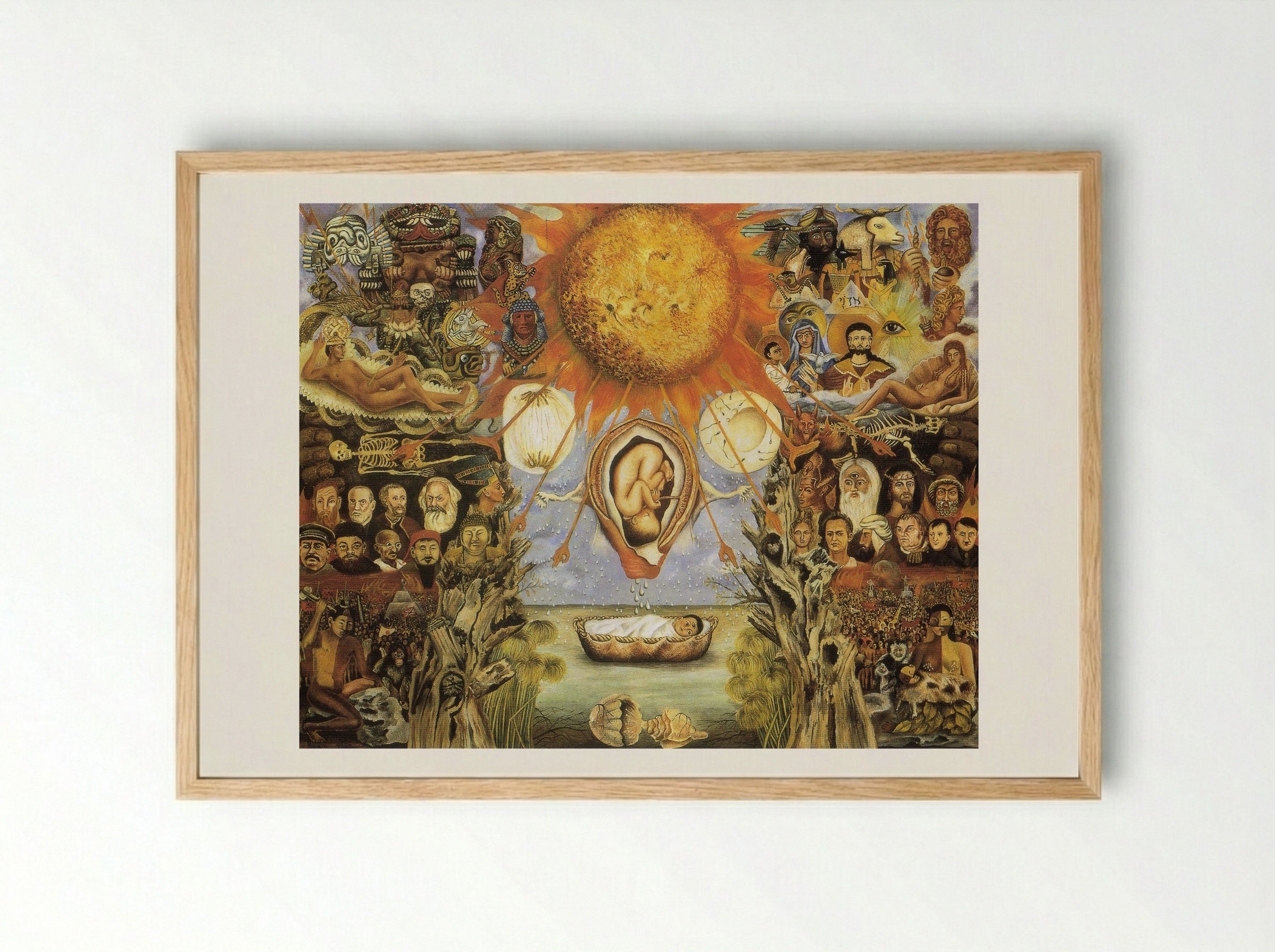 Moses (Nucleus of the Sun) - Frida Kahlo - Framed Print Wood