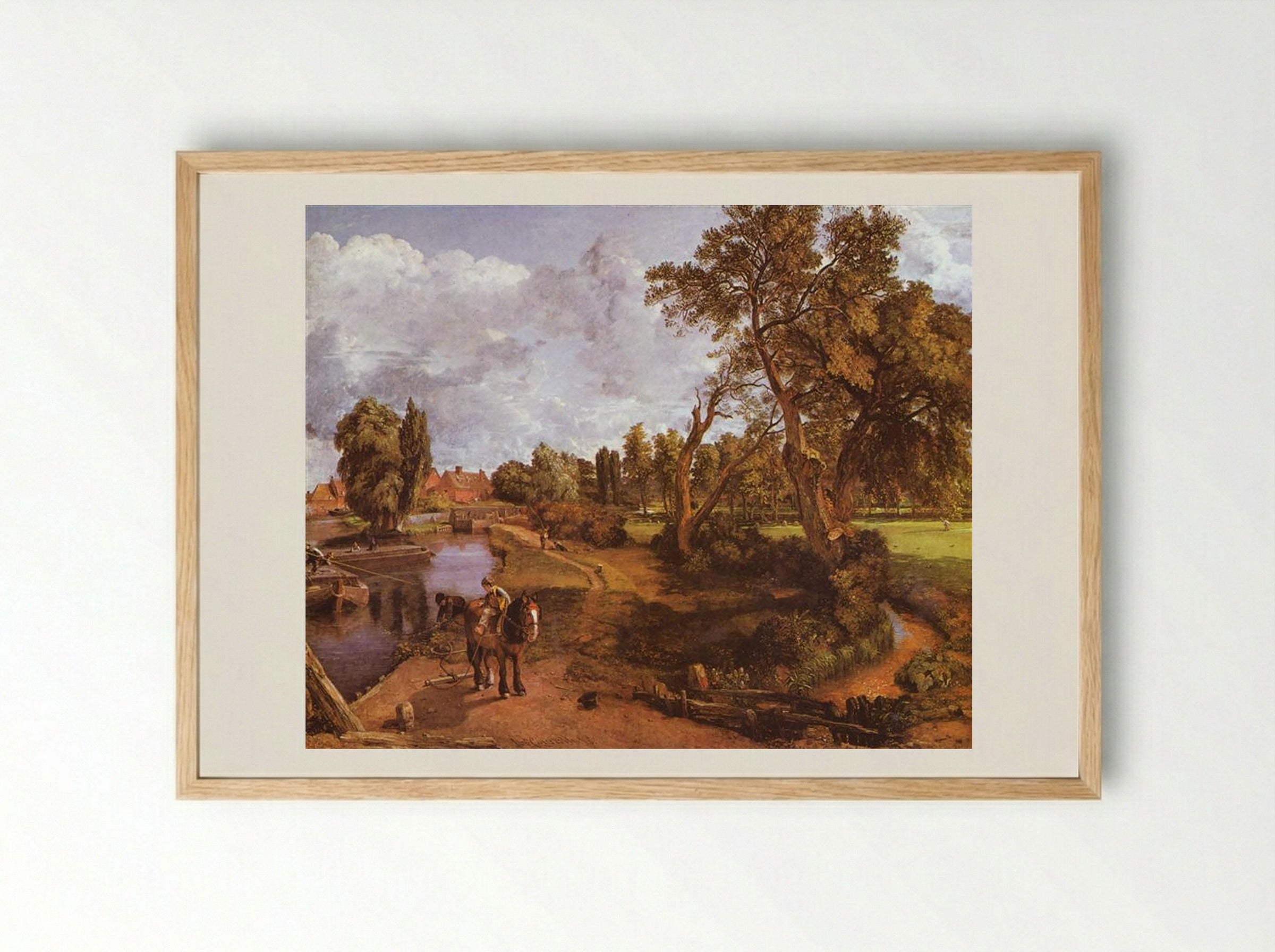 Flatford Mill - John Constable - Framed Print Wood
