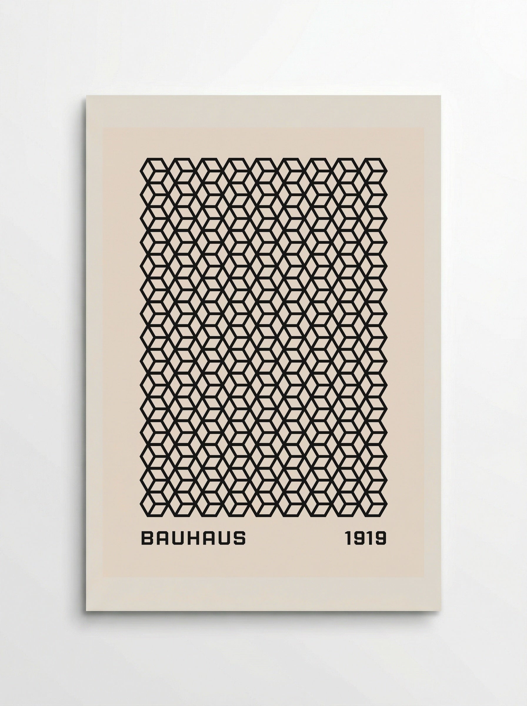 Bauhaus Isometric Grid 1919 - Poster