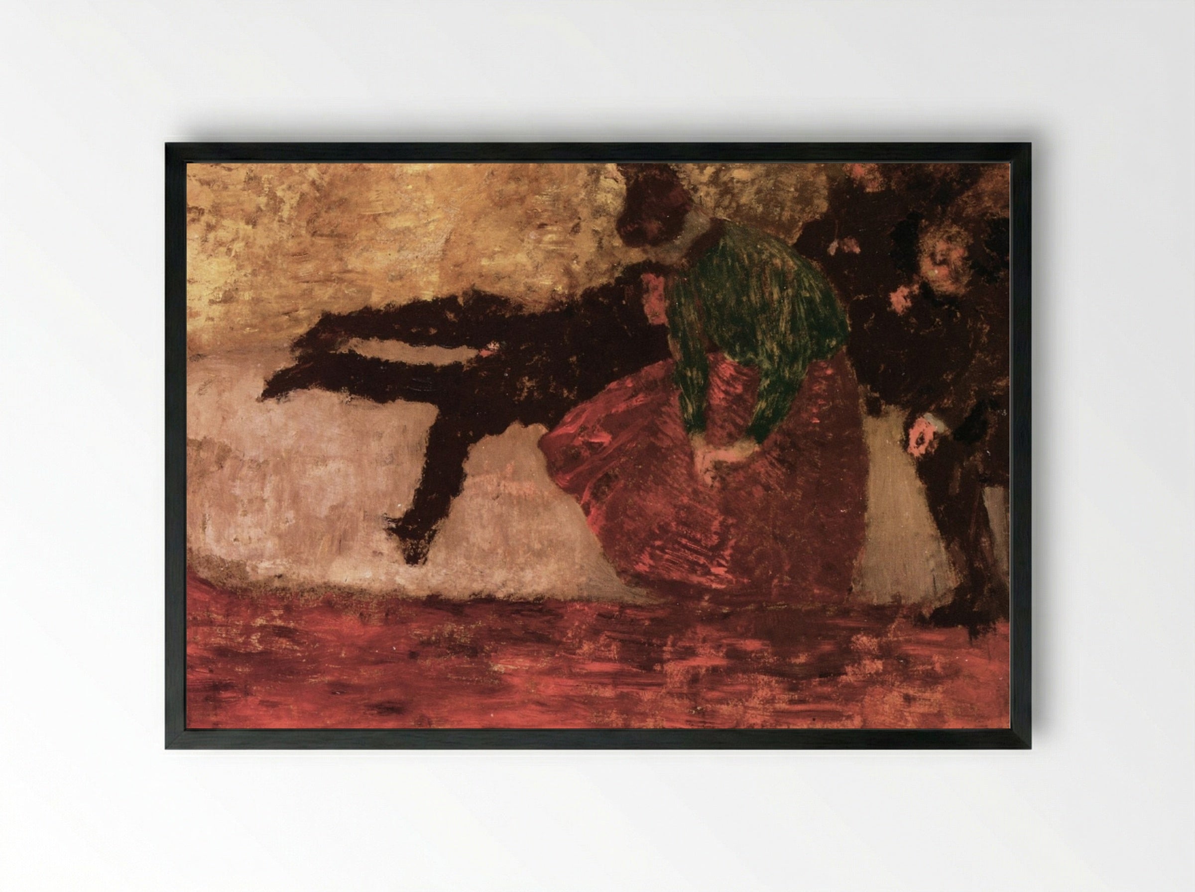 After the Ball - Édouard Vuillard - Framed Print Black