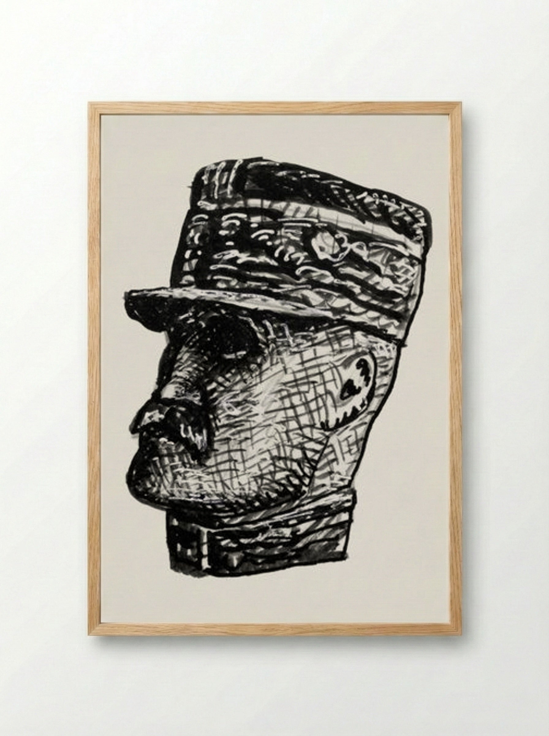 Portrait of Ferdinand Foch - Leo Gestel - Framed Print Wood