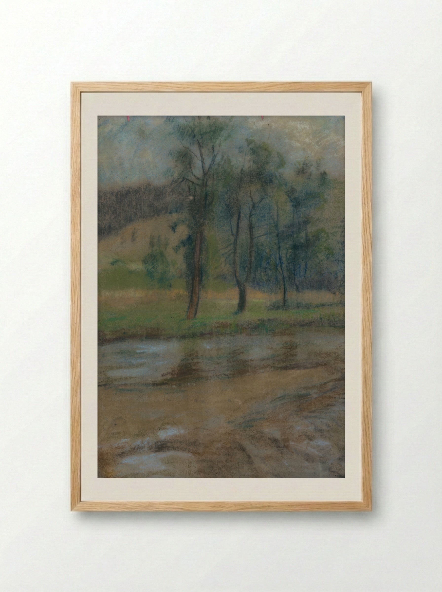 Trees by the River - Zolo Palugyay - Framed Print Wood