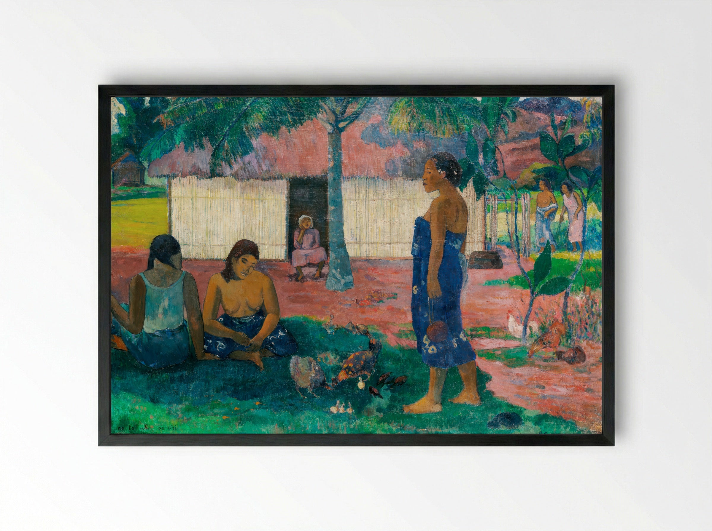 Why Are You Angry? (No te aha oe riri) - Paul Gauguin - Framed Print Black