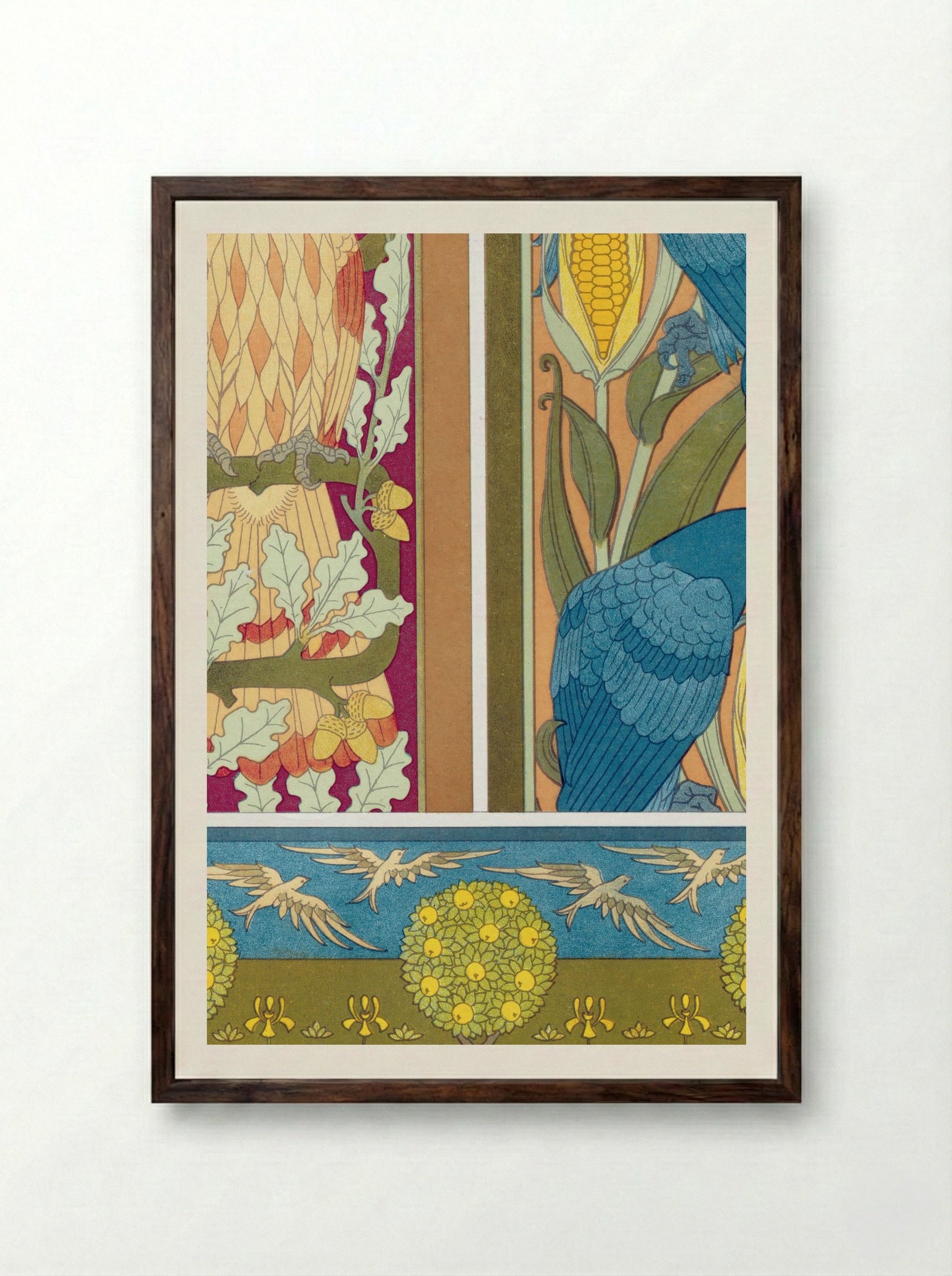 L'Animal dans la Décoration, Plate 8 - Maurice Pillard Verneuil - Framed Print Dark Wood