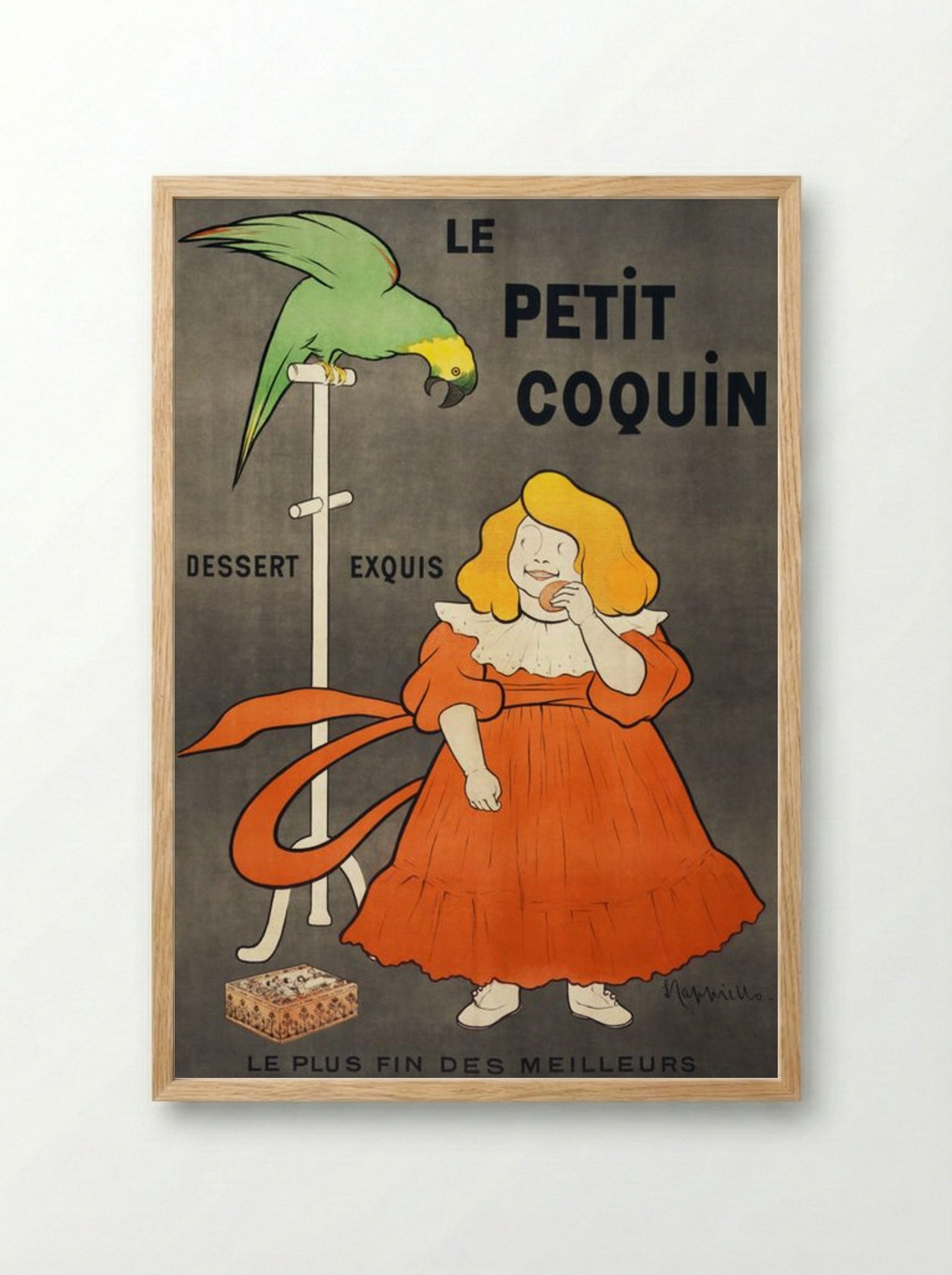 Le Petit Coquin (Dessert Exquis) - Leonetto Cappiello - Framed Print Wood