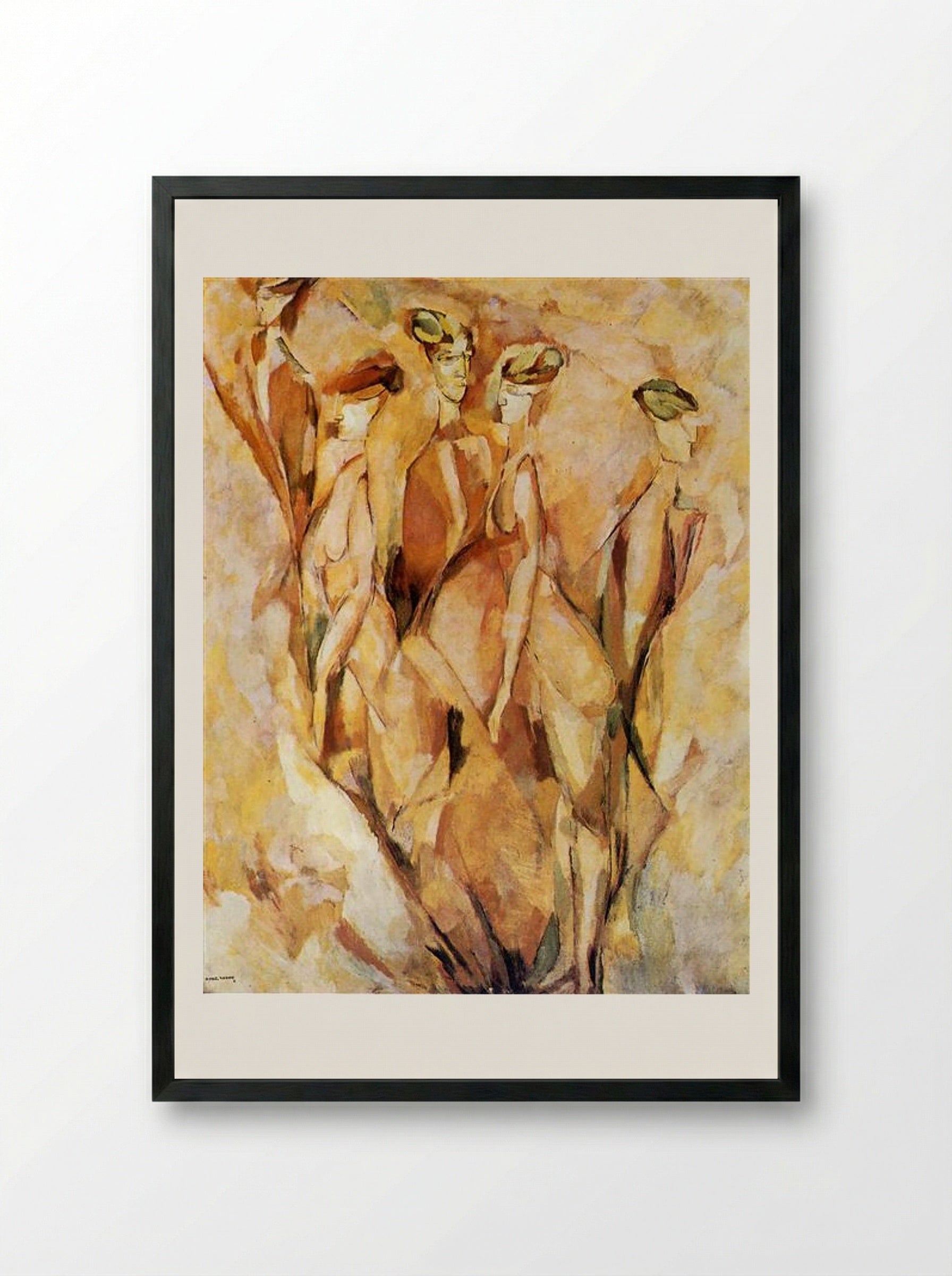 Portrait (Dulcinea) - Marcel Duchamp - Framed Print Black