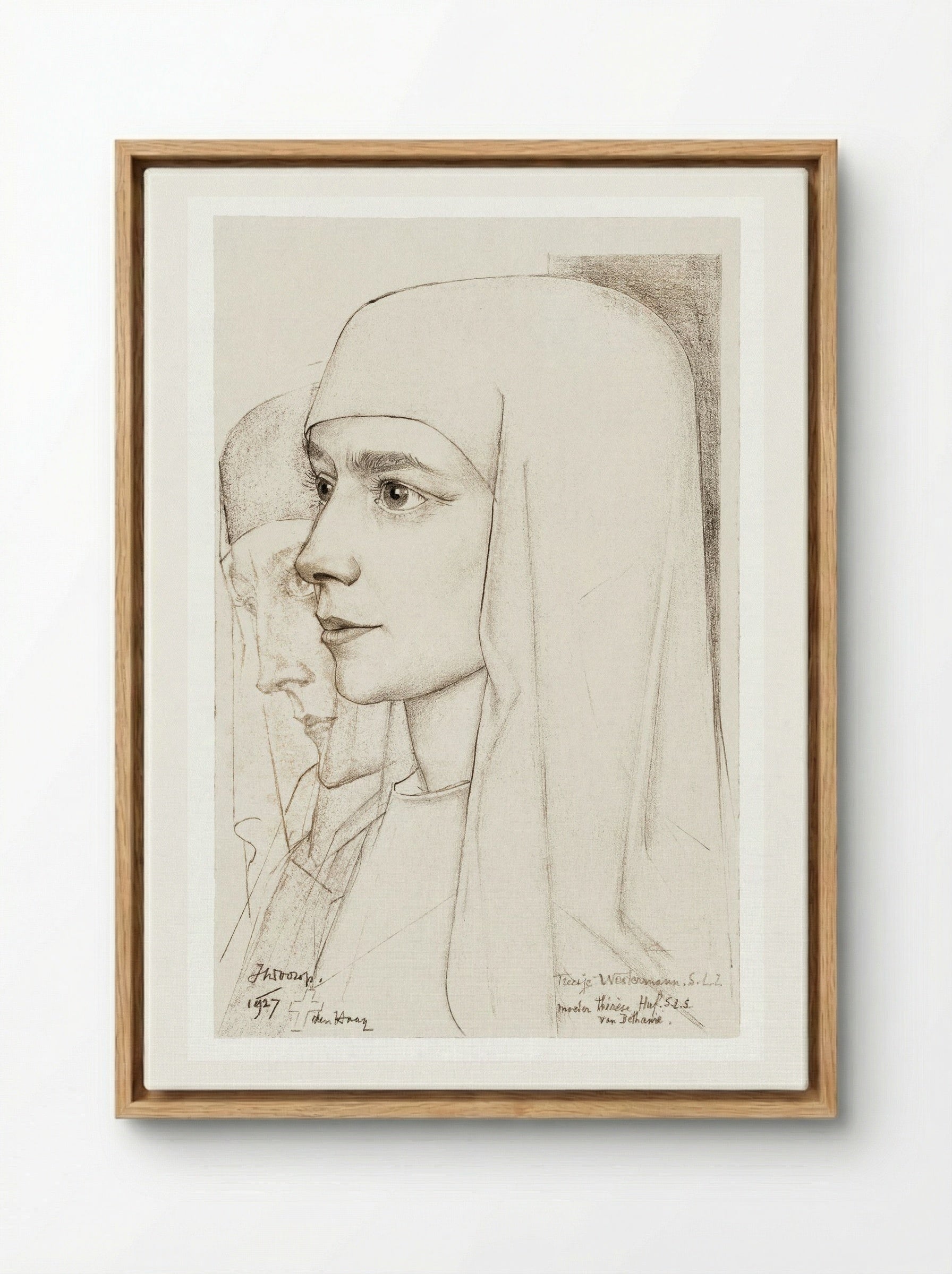 Portrait of Treesje Westermann - Jan Toorop - Framed Canvas Wood