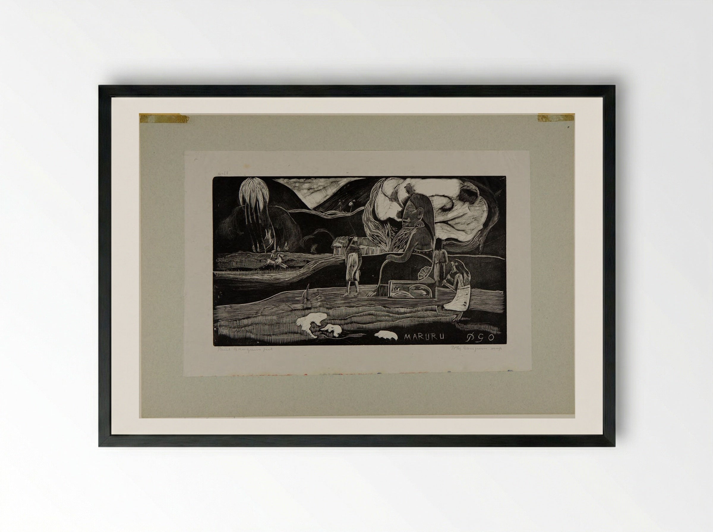 Maruru - Paul Gauguin - Framed Print Black