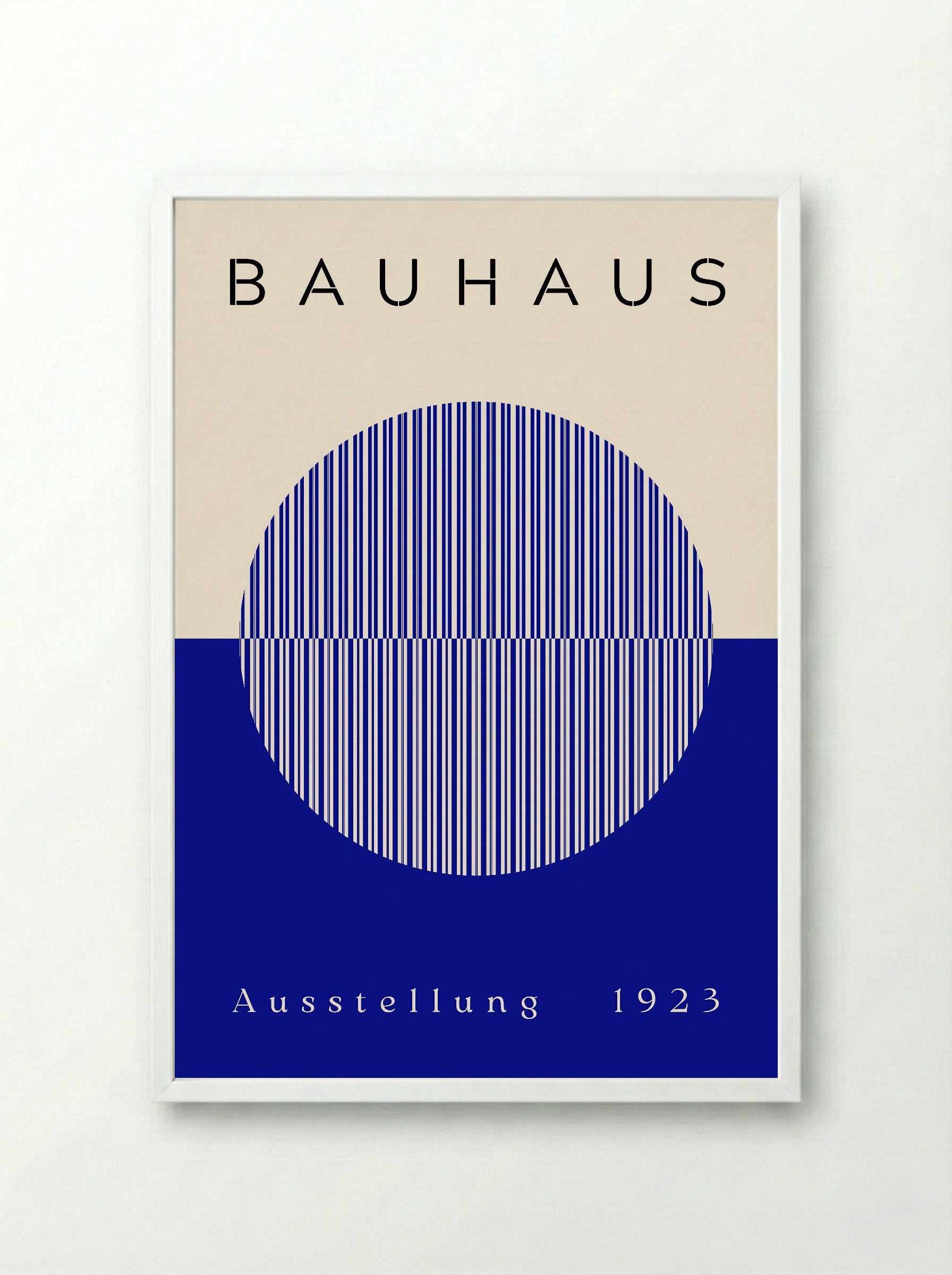 Bauhaus Blue Half-Sphere - 1923 Exhibition Poster
