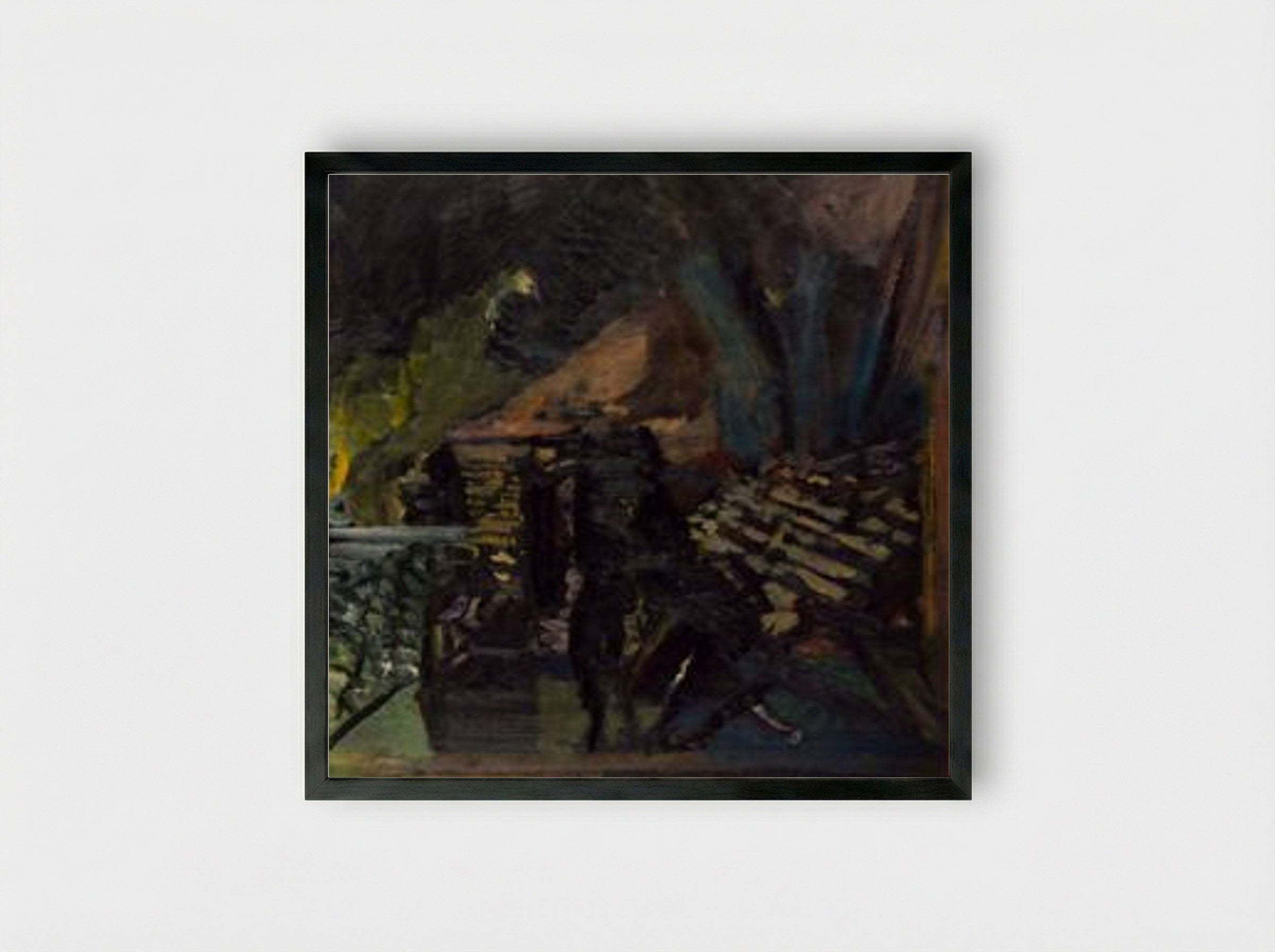 Bomb Store - David Bomberg - Framed Print Black