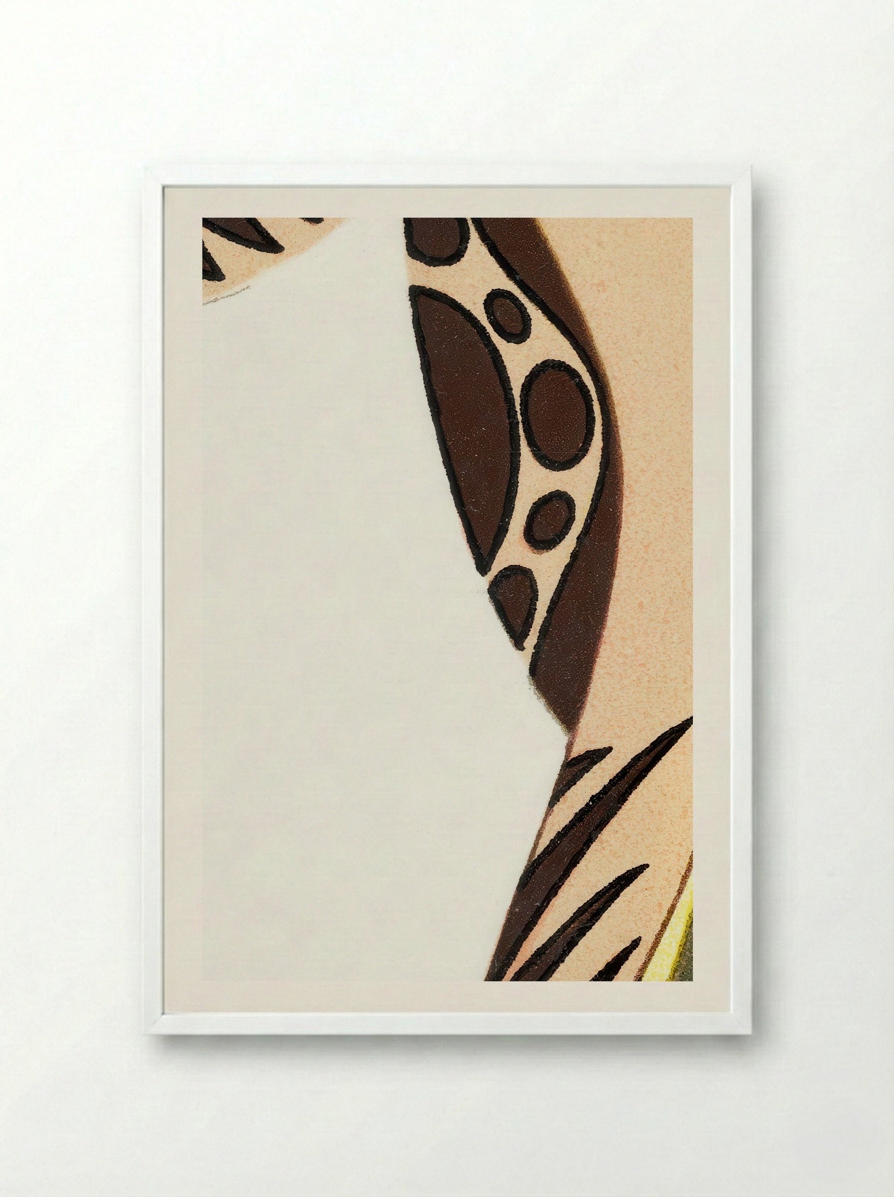 Woman in a Long Tubular Dress - Otto Friedrich Carl Lendecke - Framed Print White