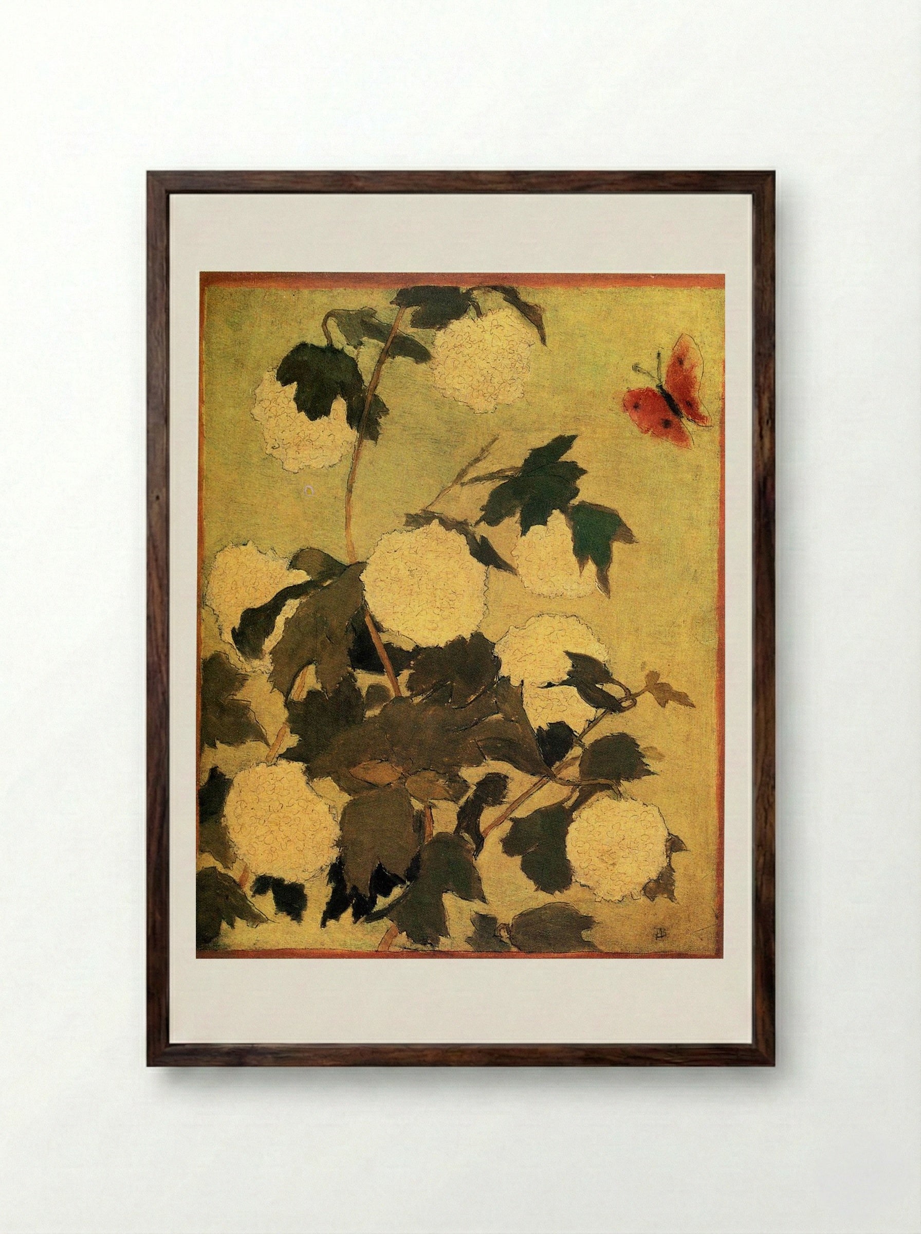 Snowballs - Pierre Bonnard - Framed Print Dark Wood