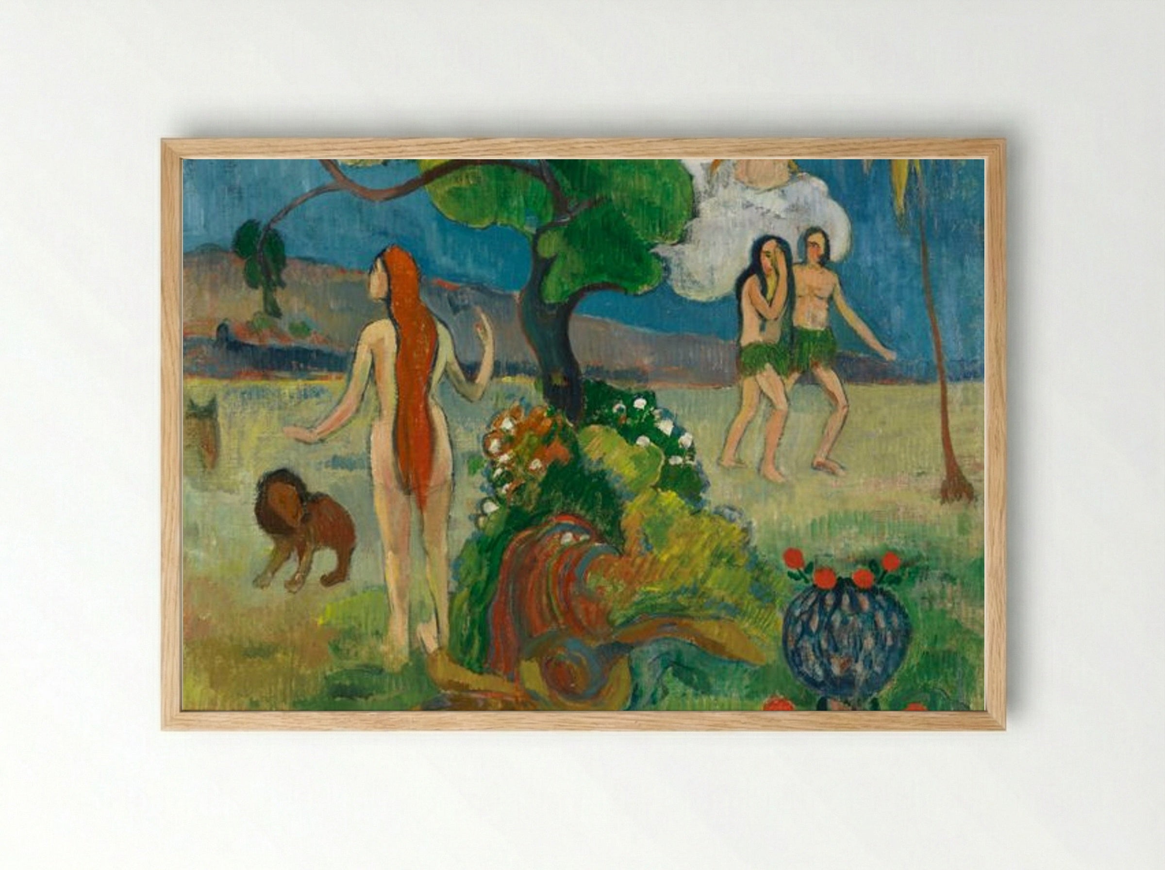Paradise Lost - Paul Gauguin - Framed Print Wood
