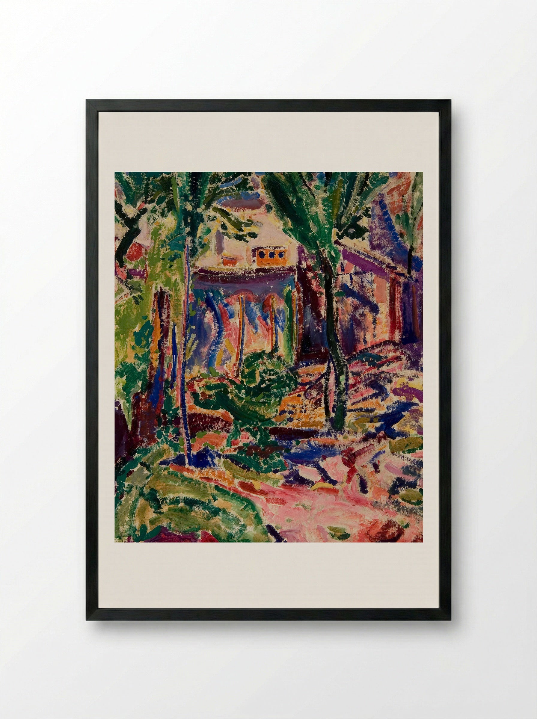 Landscape with House - Alfred Henry Maurer - Framed Print Black
