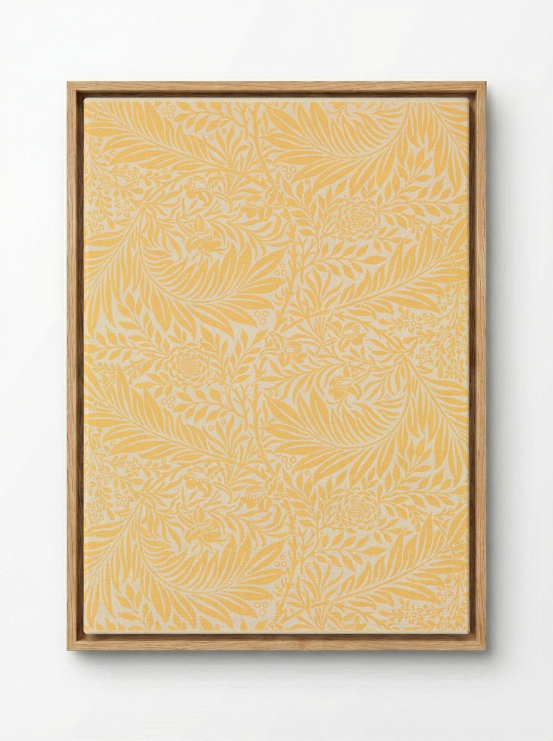 Larkspur - William Morris - Framed Canvas Wood