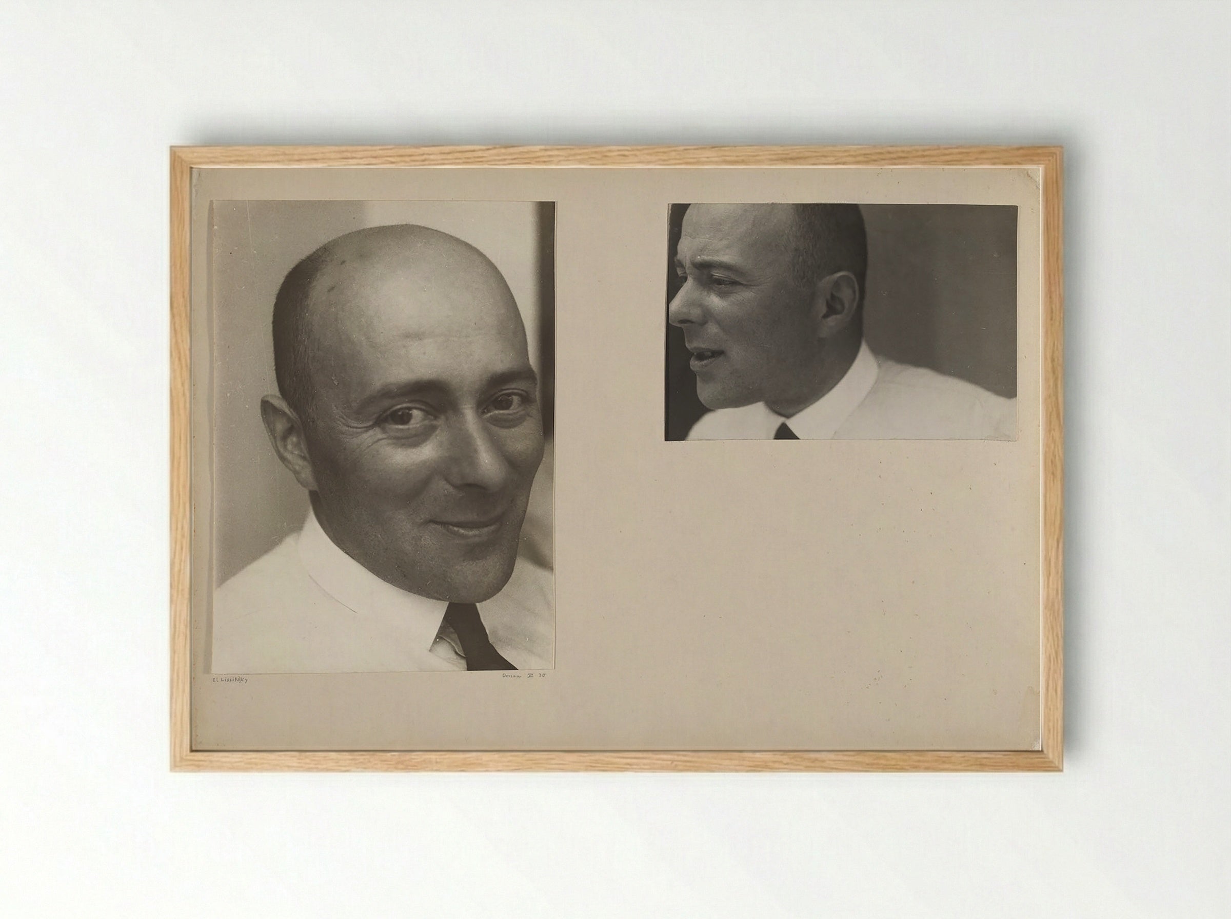 Self-Portrait, Dessau - El Lissitzky - Framed Print Wood
