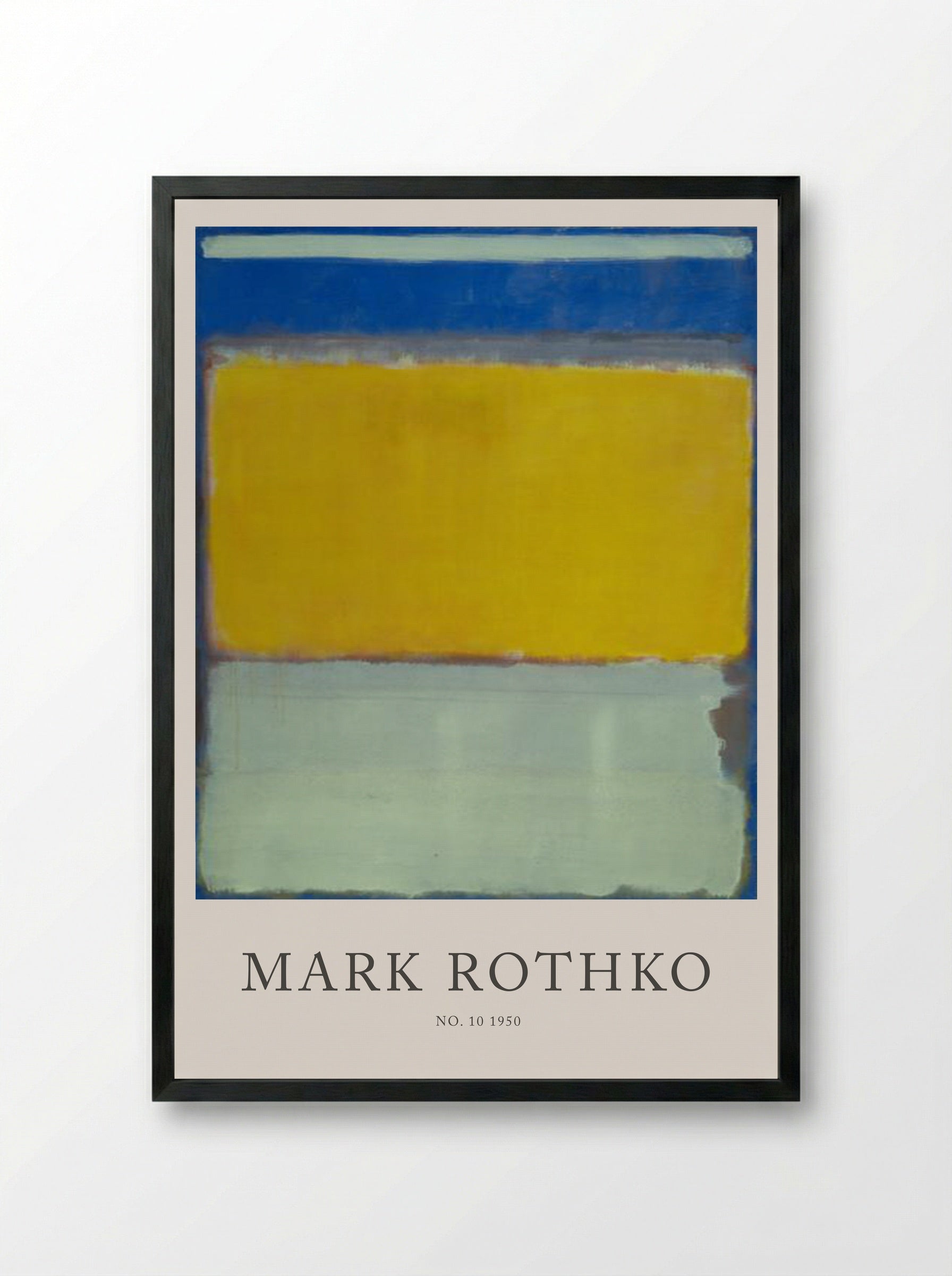 No. 10 - Mark Rothko - Framed Print Black