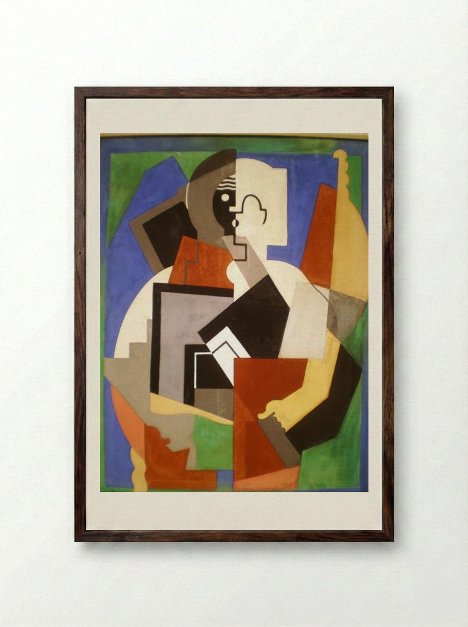 The Schoolboy - Albert Gleizes - Framed Print Dark Wood