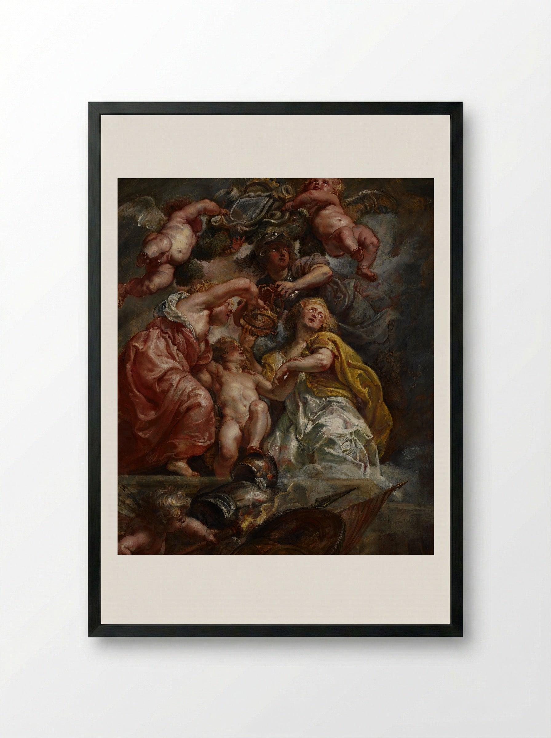 Charles I, King of England - Peter Paul Rubens - Framed Print Black