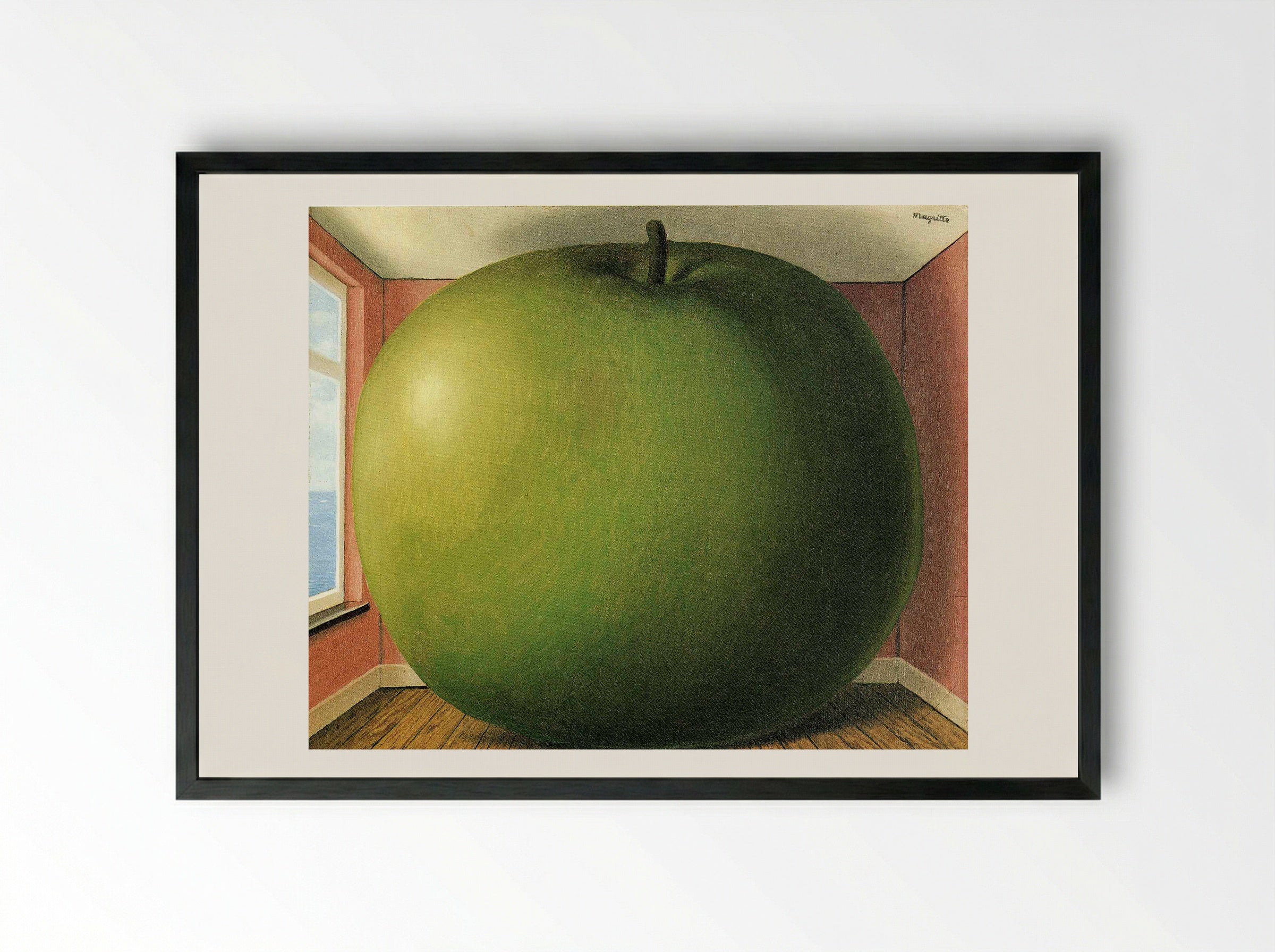 The Listening Room - René Magritte - Framed Print Black