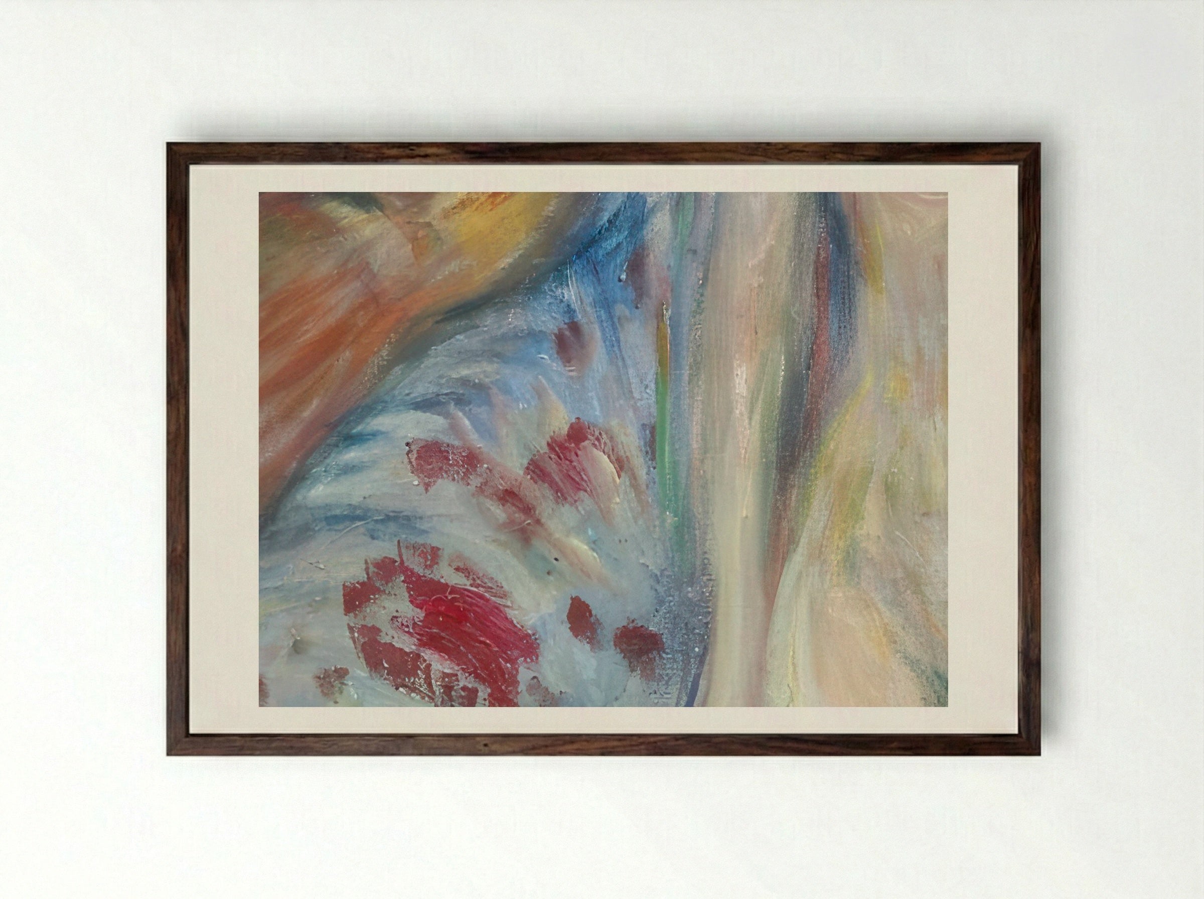 The Death of Marat - Edvard Munch - Framed Print Dark Wood