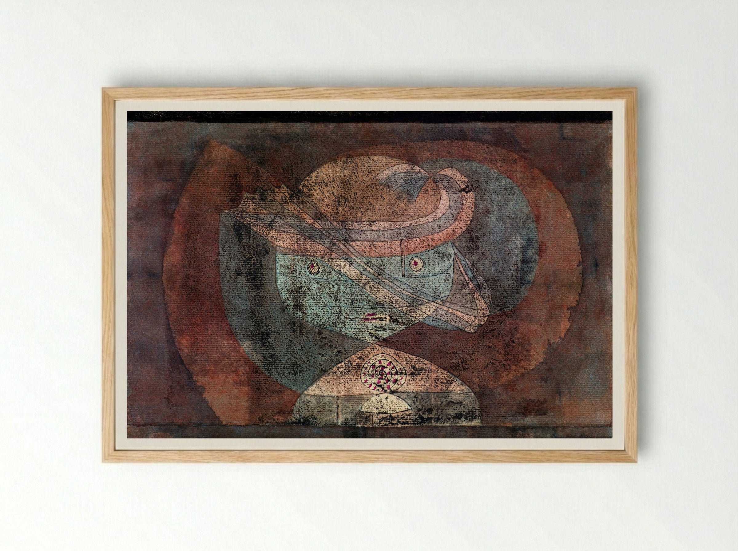 Movement around a Child - Paul Klee - Framed Print Wood
