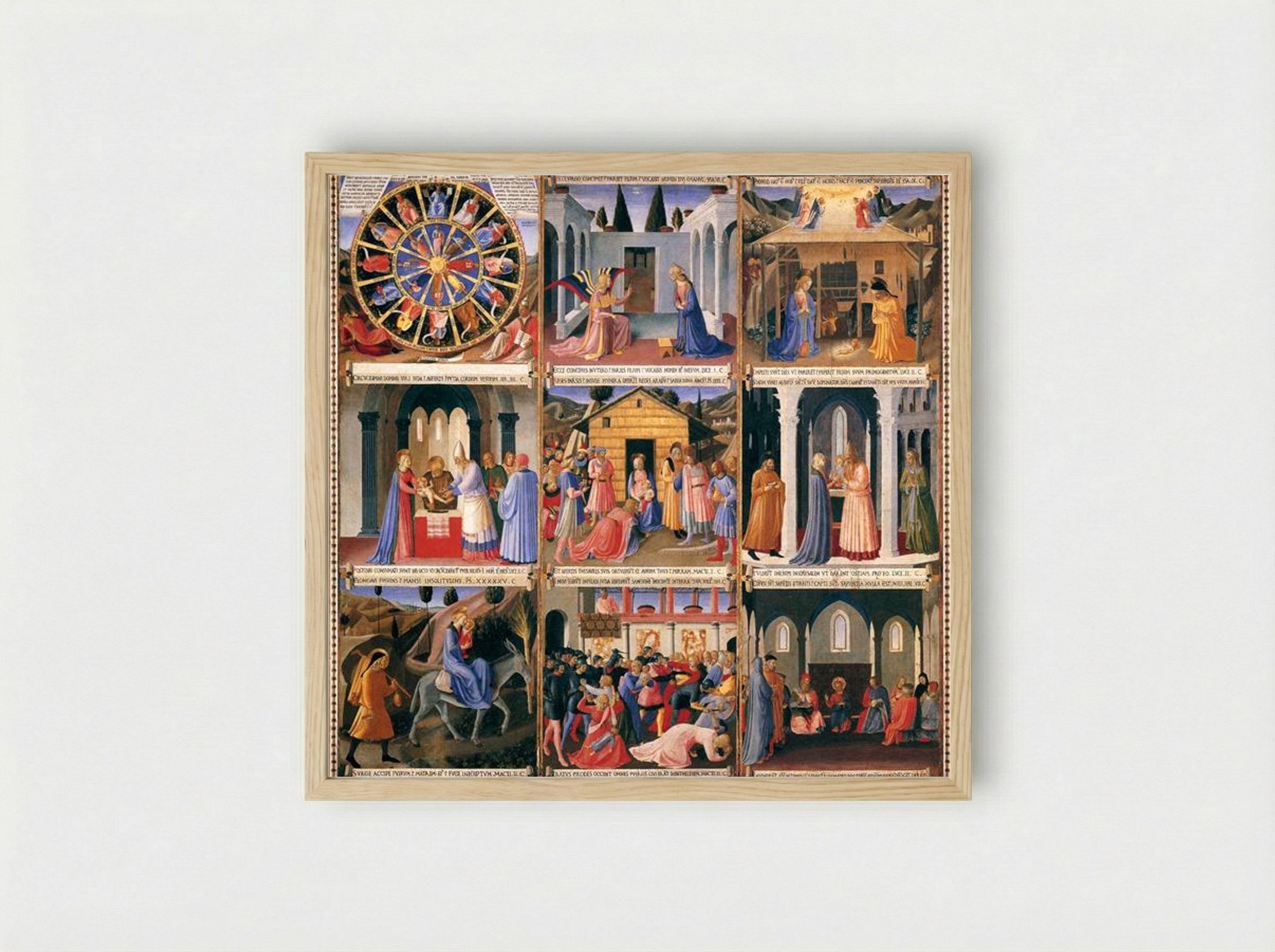 Scenes from the Life of Christ - Fra Angelico - Framed Print Wood