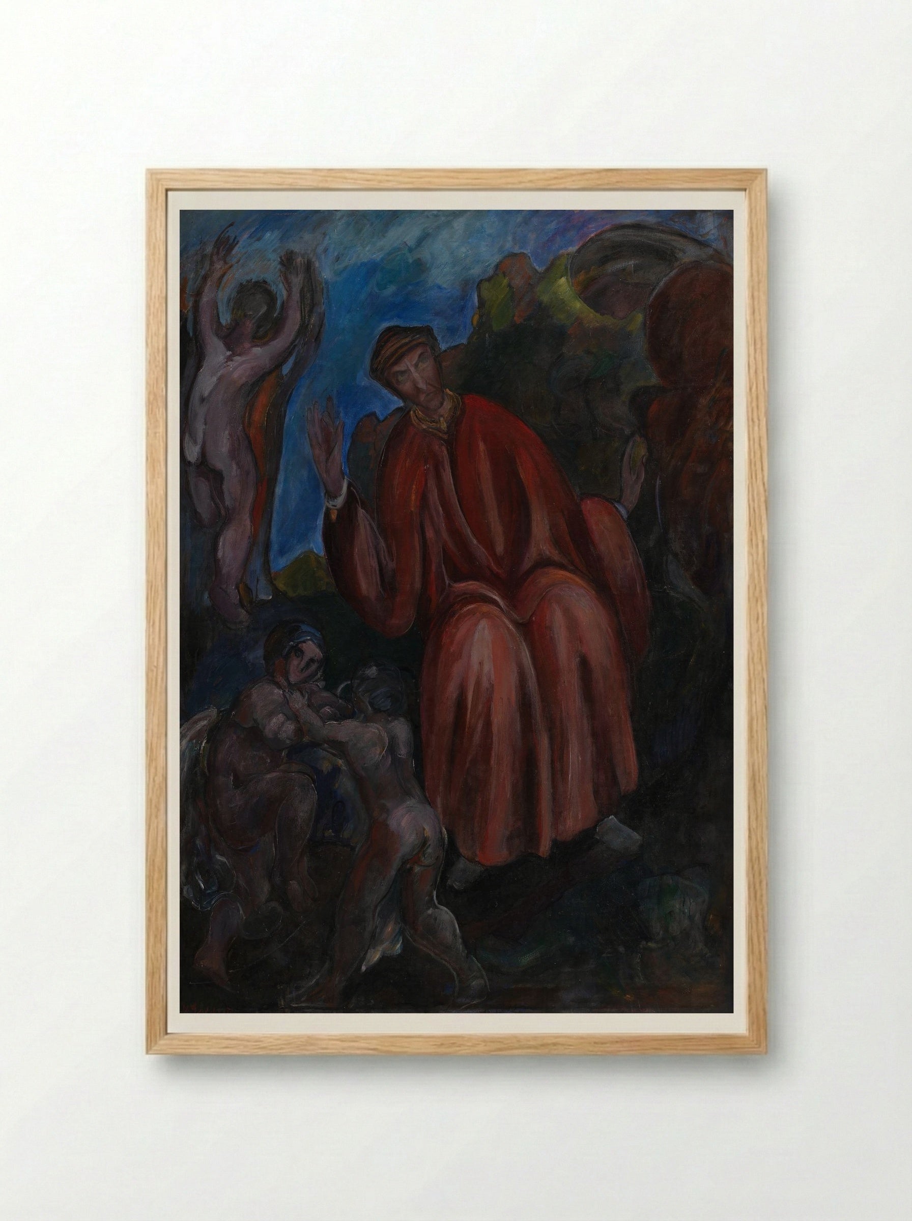 Dante. Prophets, Opus I - Jens Adolf Jerichau - Framed Print Wood