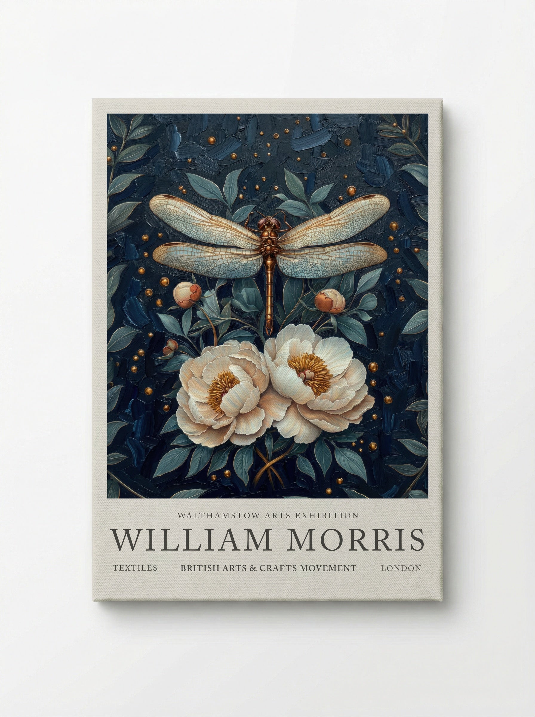 Dragonfly Dazzle - William Morris - Canvas