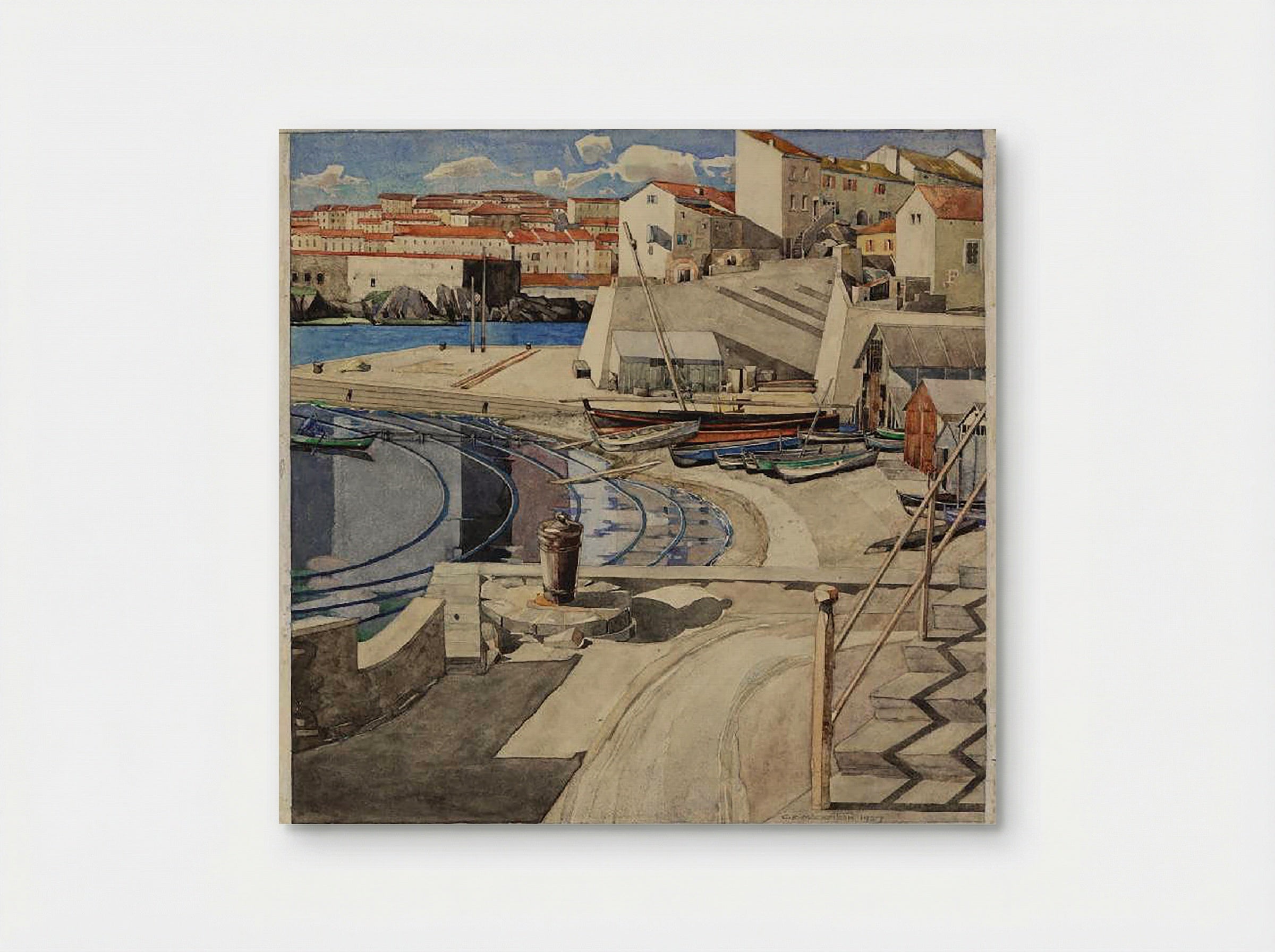 The Little Bay, Port Vendres - Charles Ginner - Poster