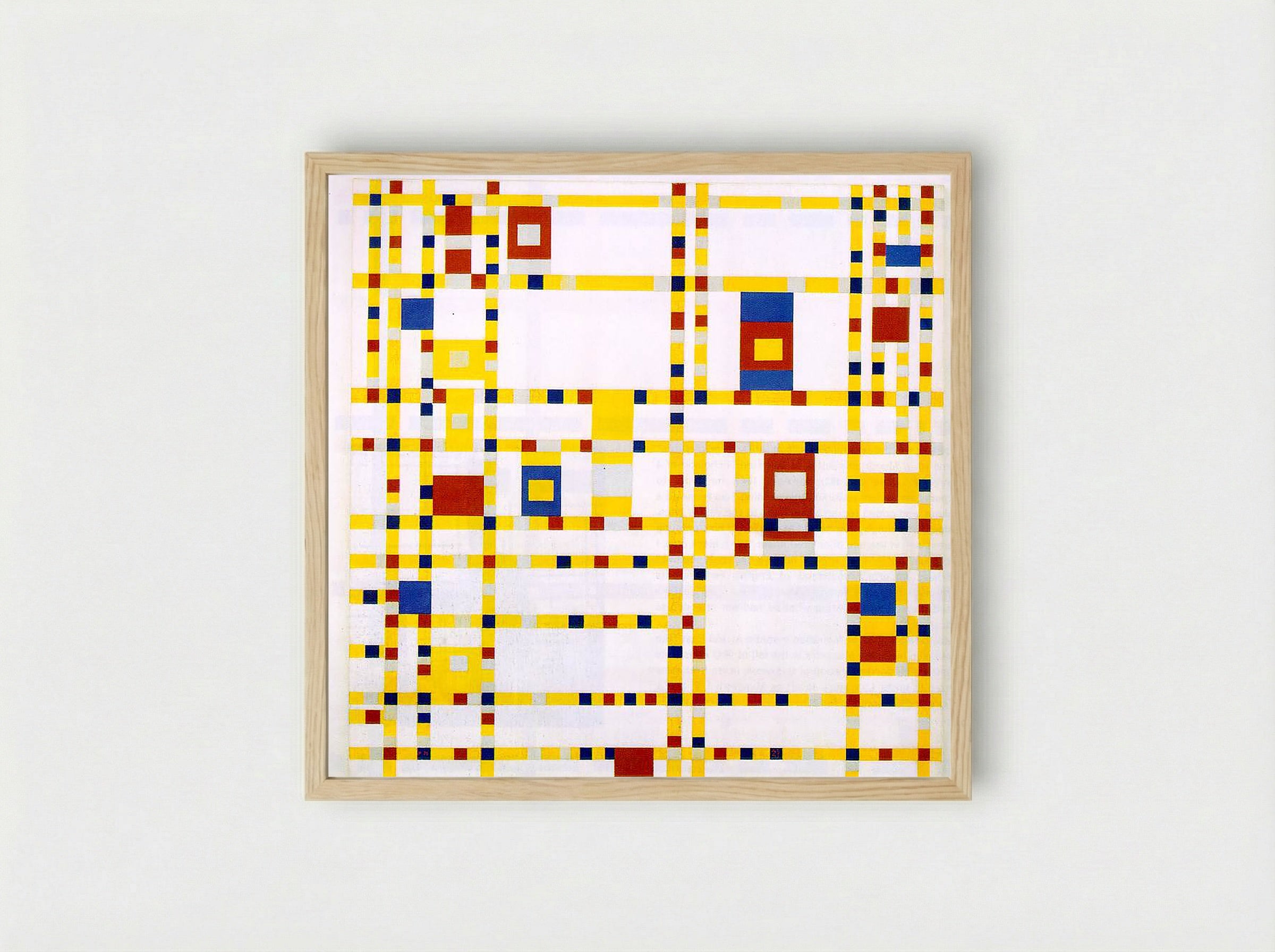 Broadway Boogie Woogie - Piet Mondrian - Framed Print Wood