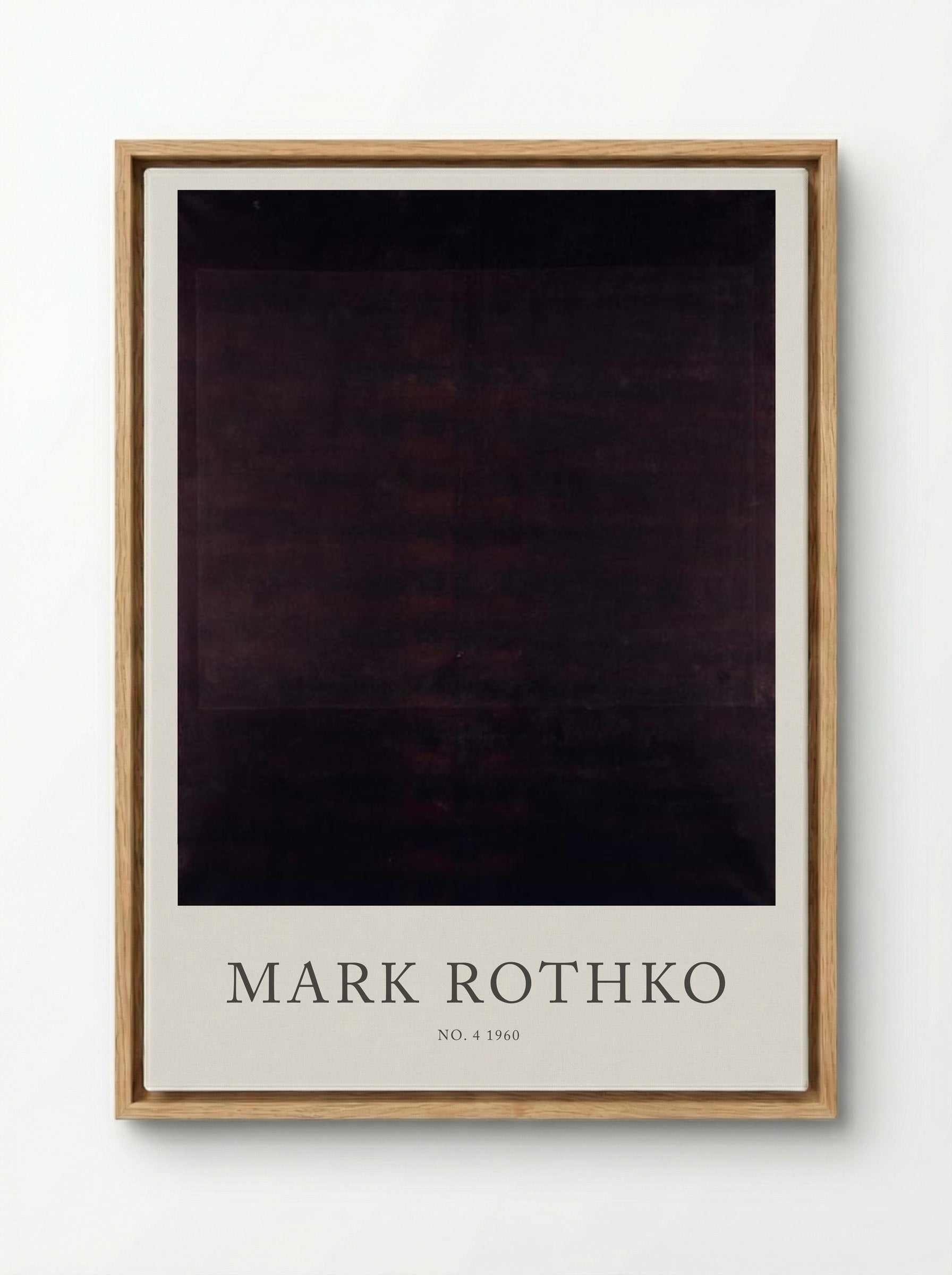 No. 4 - Mark Rothko - Framed Canvas Wood