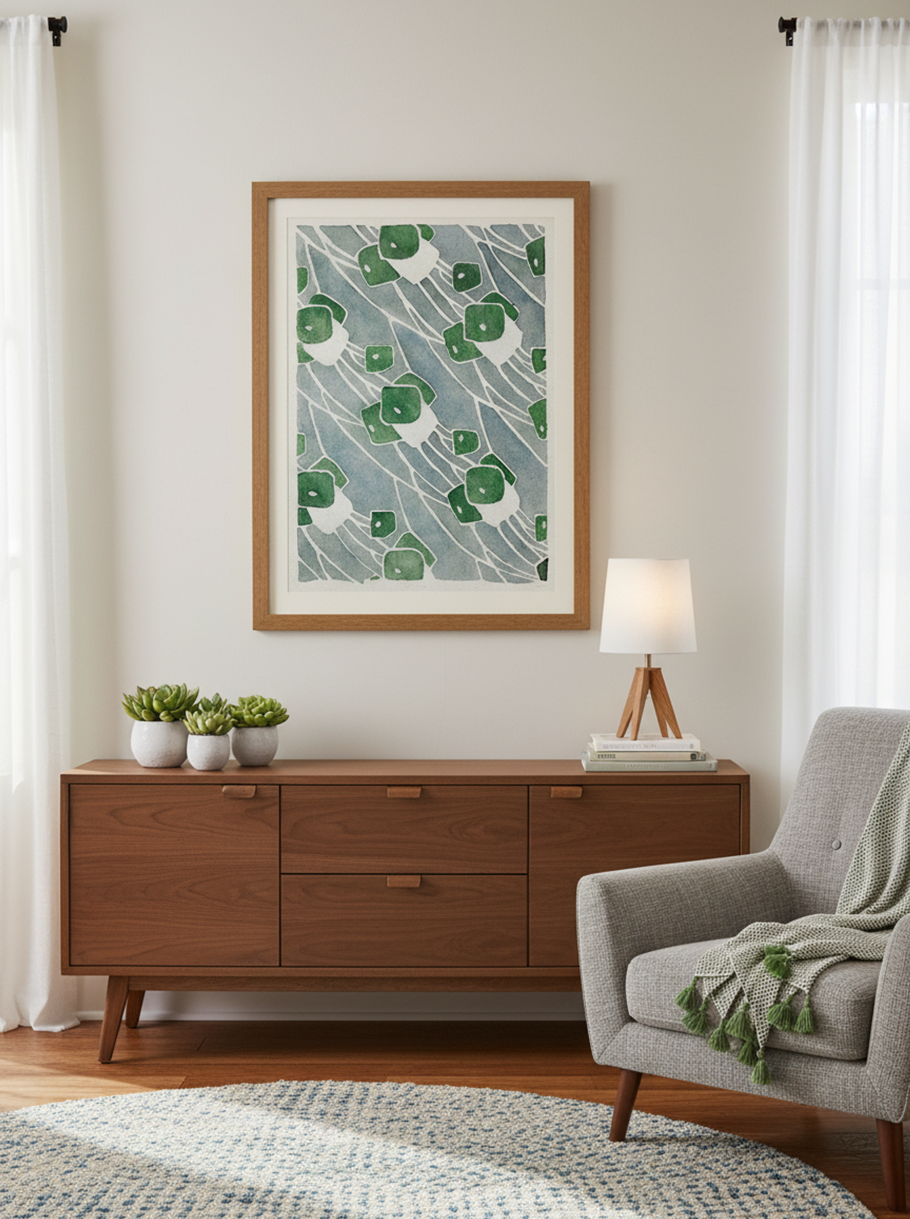 Green Geometric (1915) - Hannah Borger Overbeck - Lifestyle