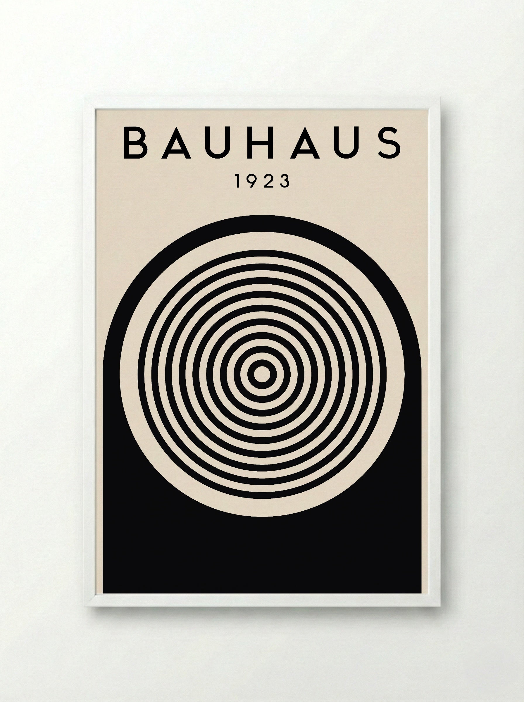 Bauhaus 1923 Concentric Circles – Inverted Print