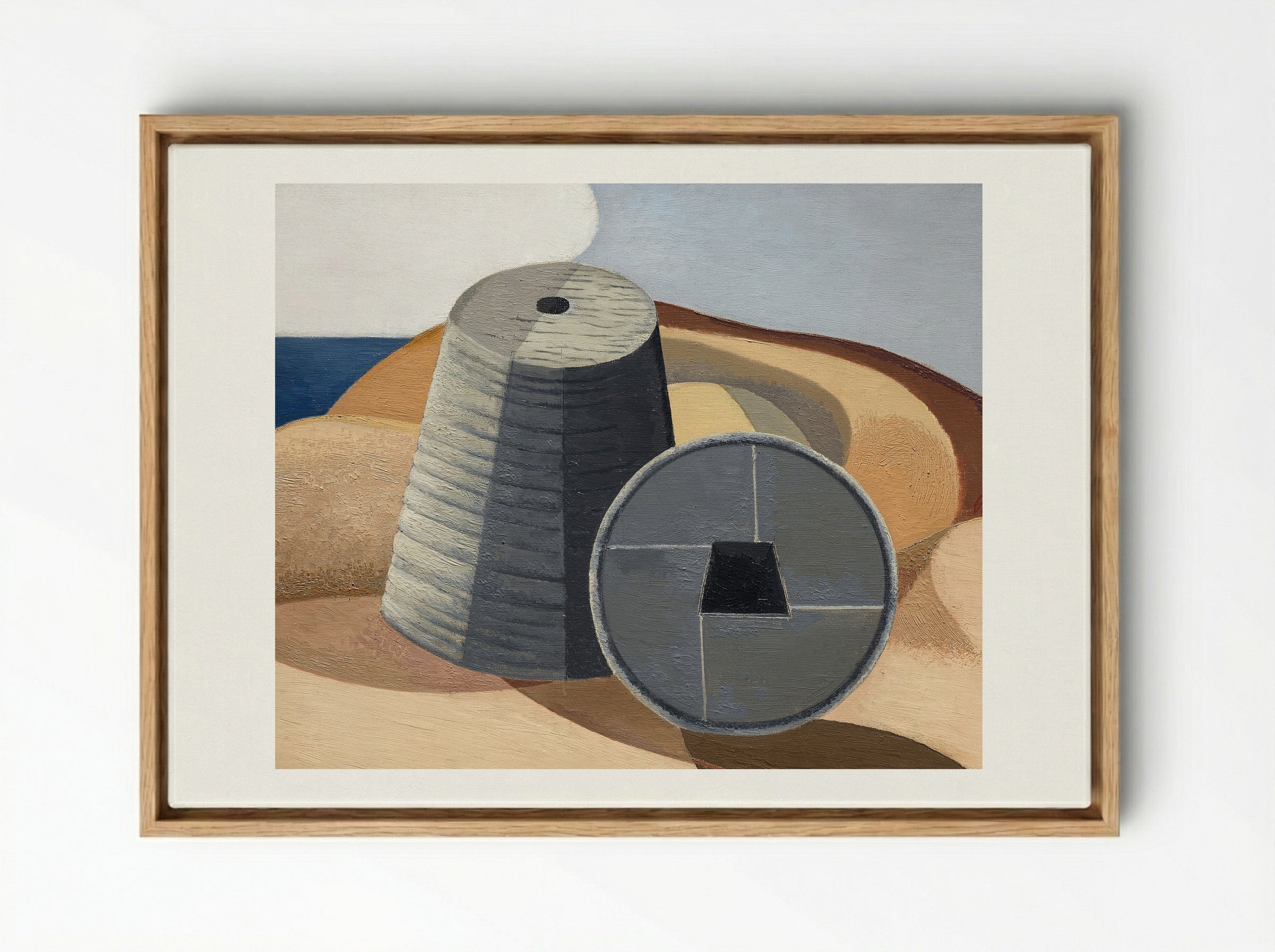 Mineral Objects - Paul Nash - Framed Canvas Wood