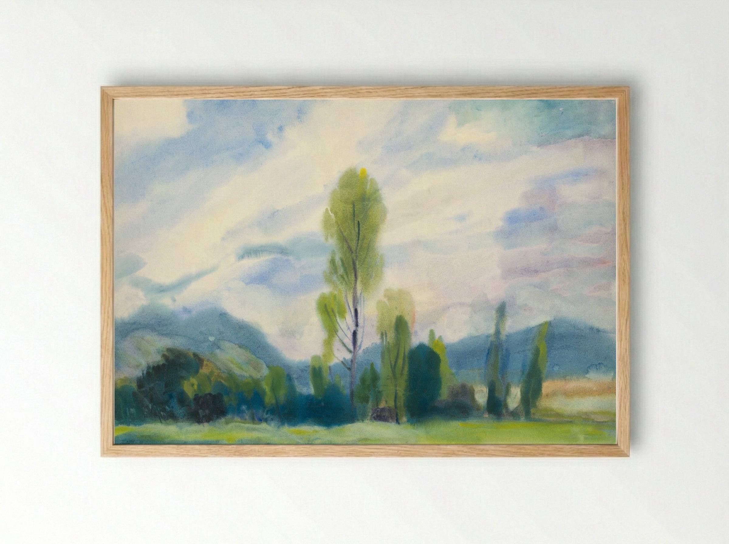 Landscape below the Low Tatras - Zolo Palugyay - Framed Print Wood