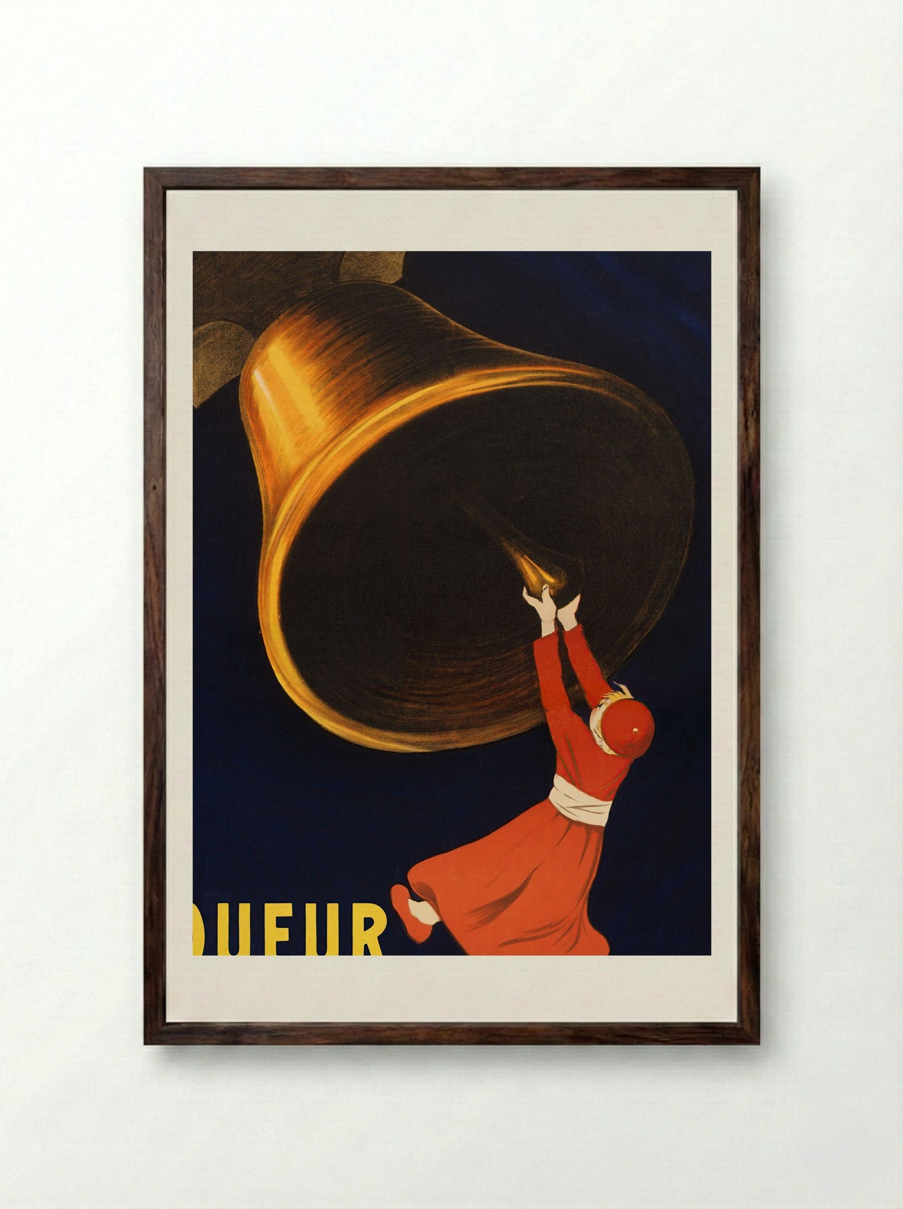 Angelus, Liqueur des Salesiens de Dom Bosco - Leonetto Cappiello - Framed Print Dark Wood
