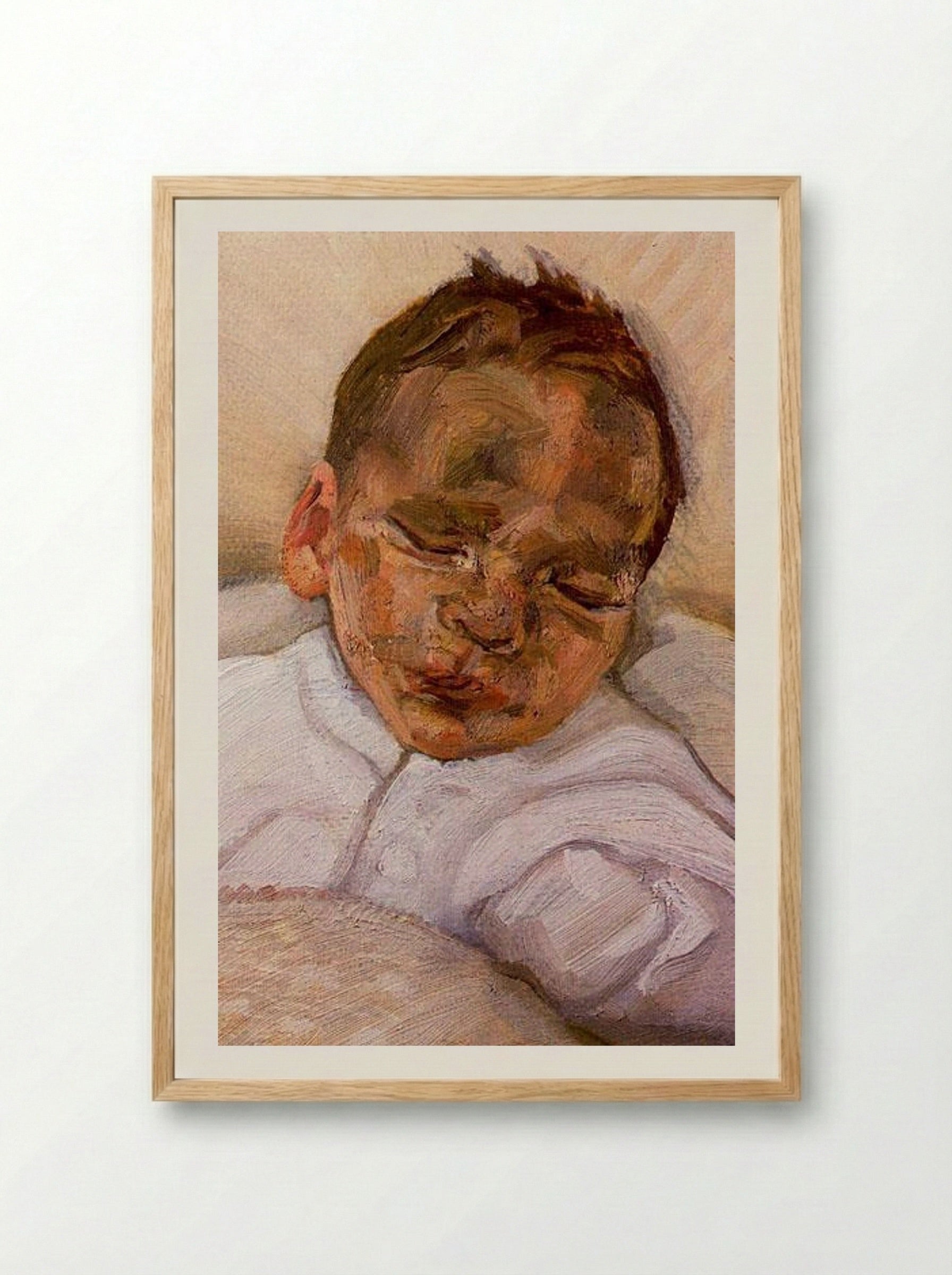 Fred (Lucian Freud) - Lucian Freud - Framed Print Wood