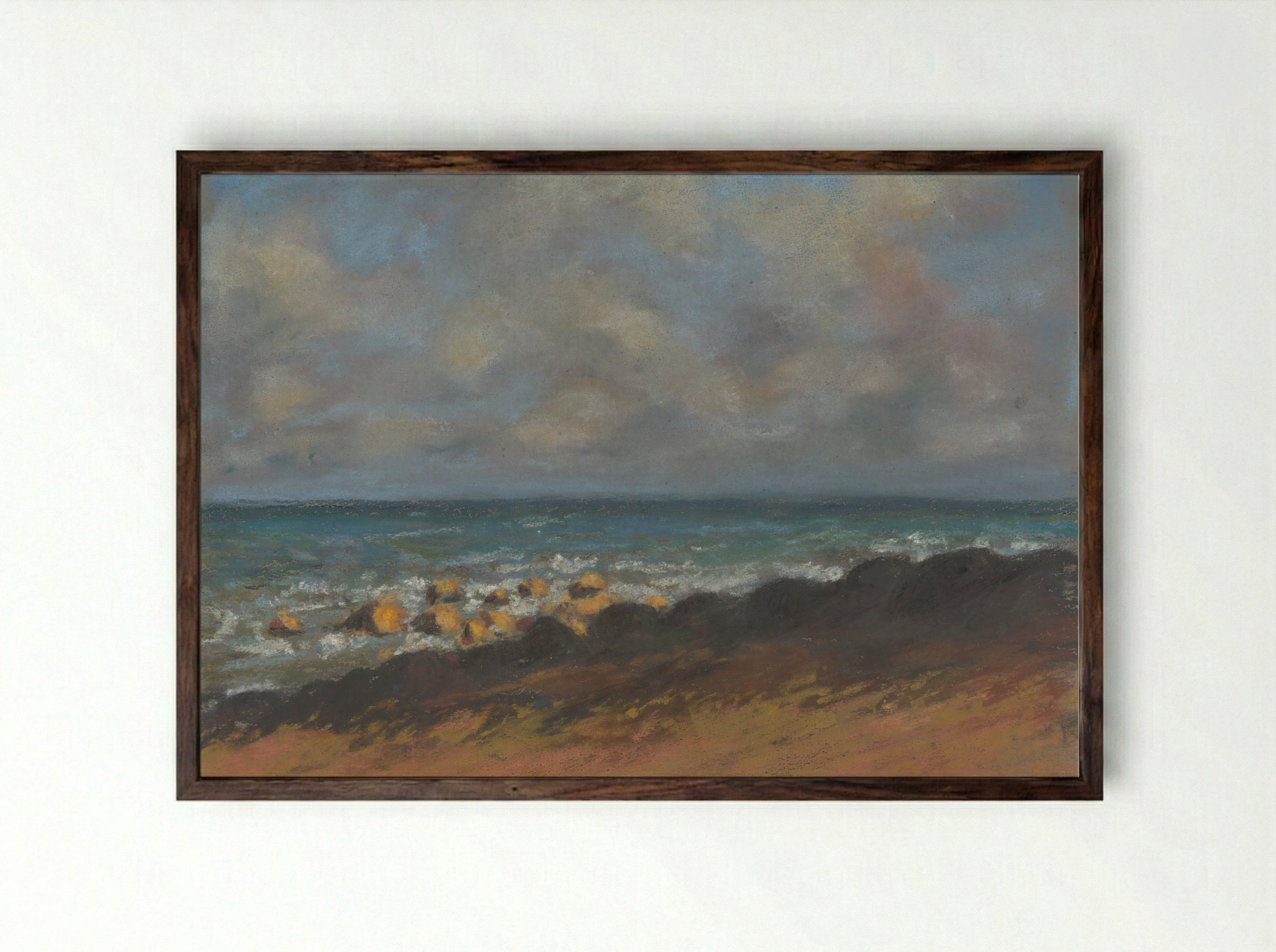 Baltic Region - Zolo Palugyay - Framed Print Dark Wood