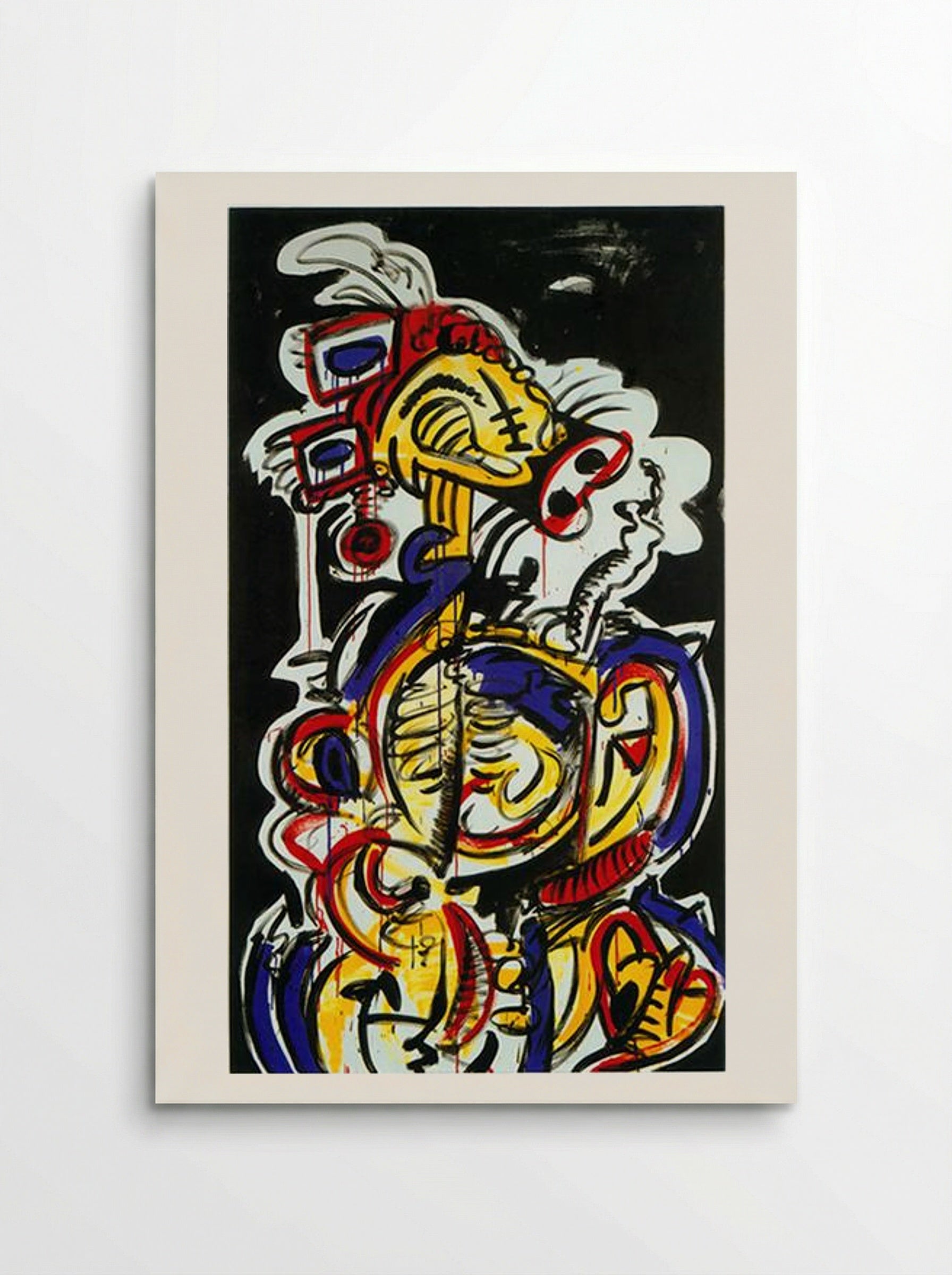 Red-Yellow-Blue No.15 - Keith Haring - Poster