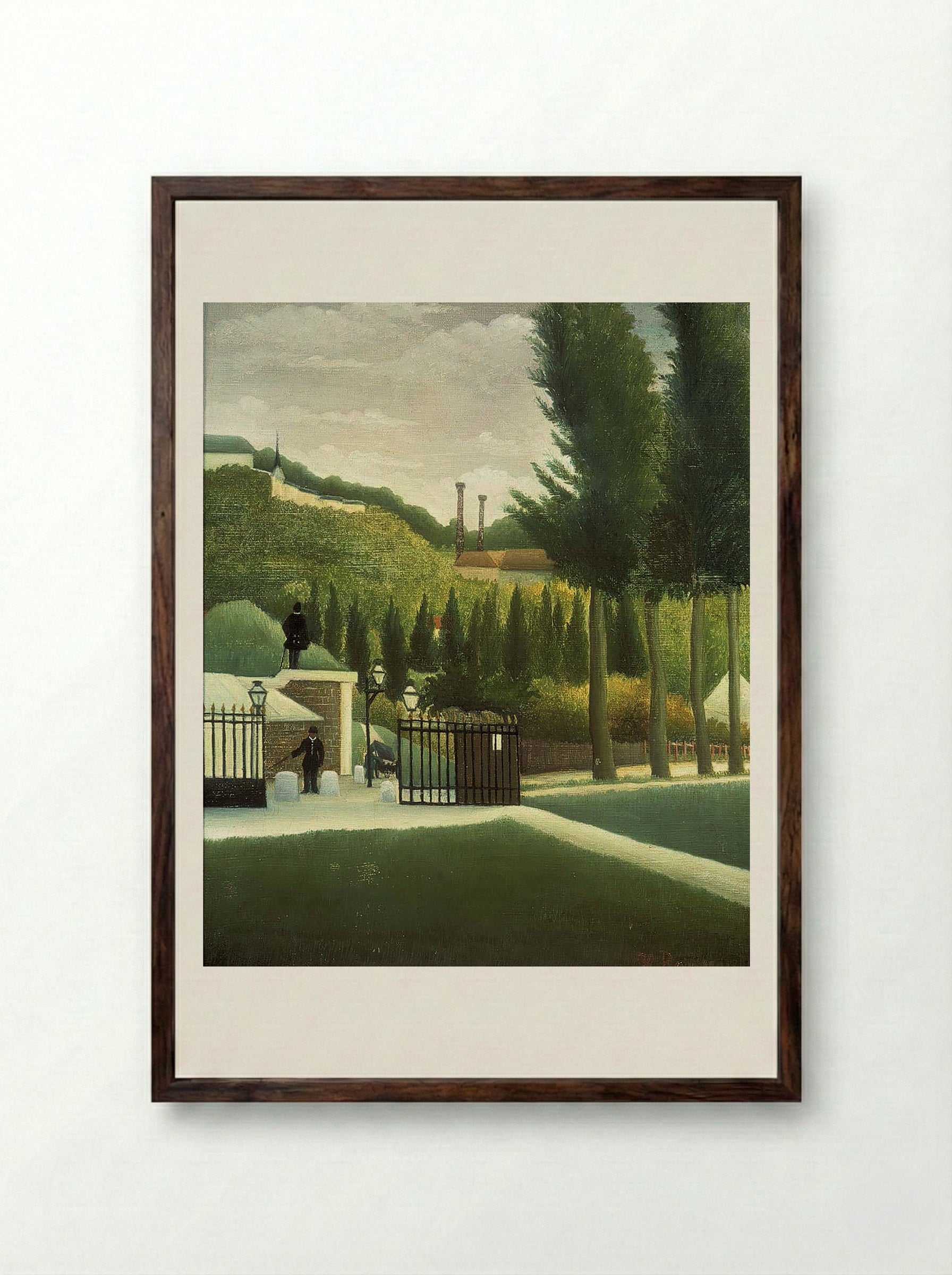 The Toll House - Henri Rousseau - Framed Print Dark Wood