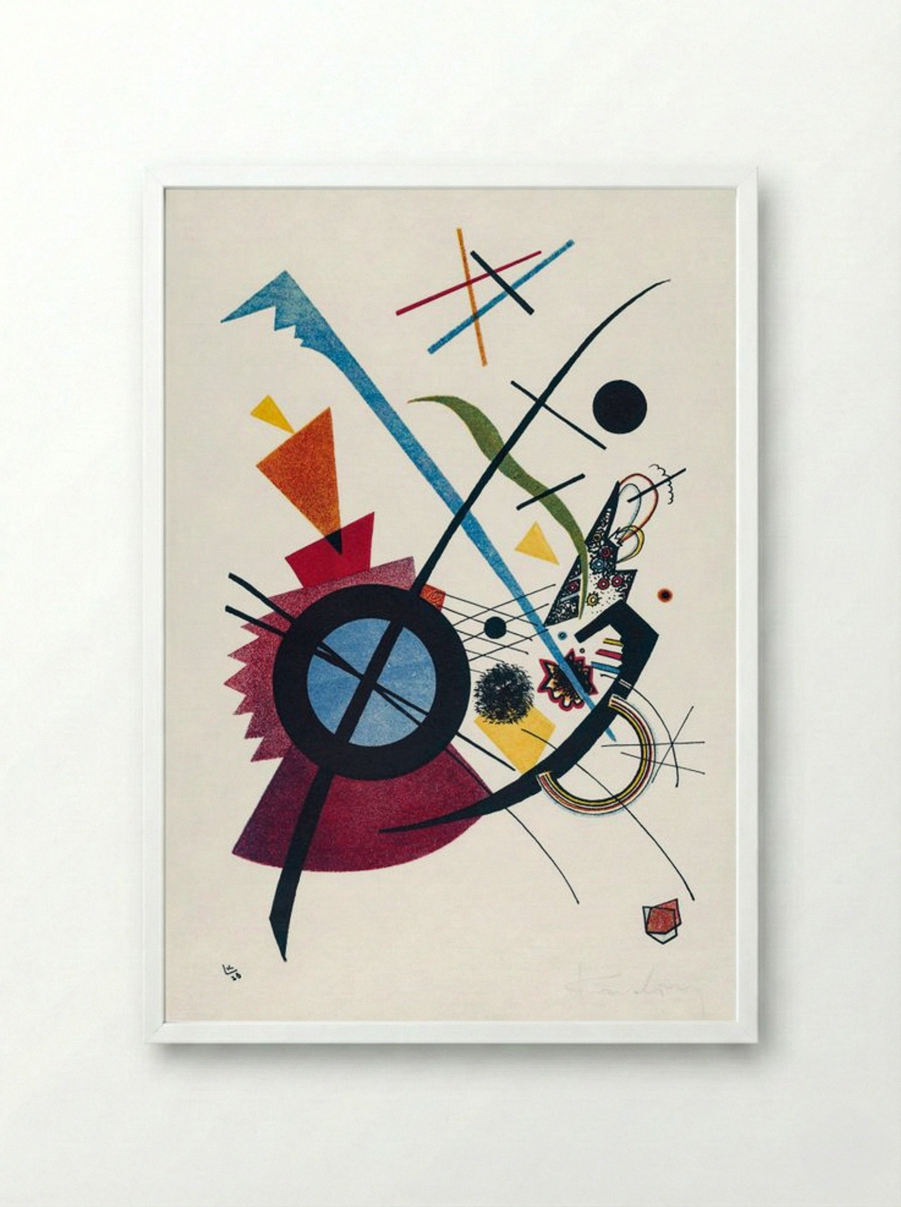 Violet - Wassily Kandinsky - Framed Print White